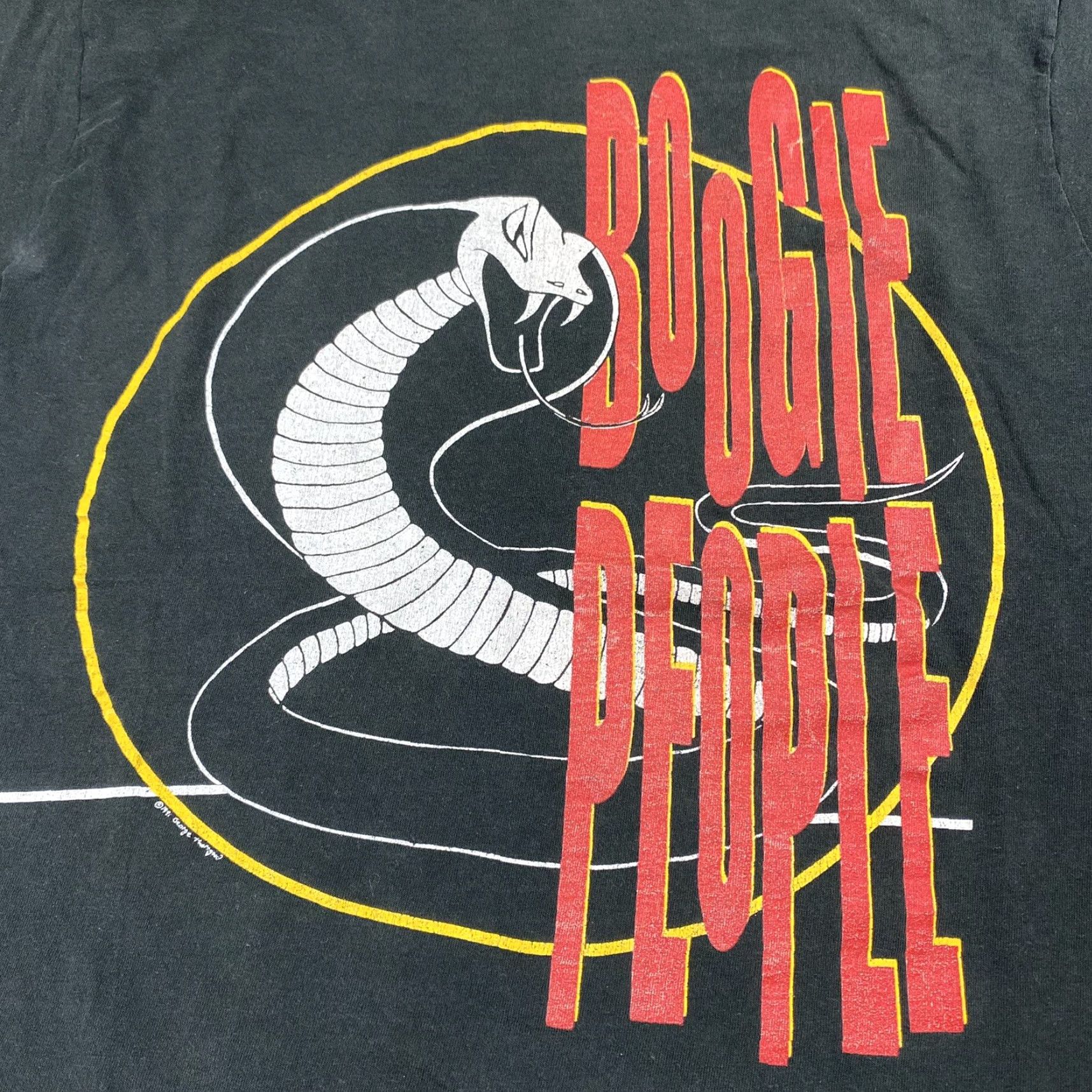 Vintage VINTAGE George Thorogood T-Shirt Shirt Unisex Adults L Black 1990s 90s Concert Graphic Snakes USA Screen Stars Size US L / EU 52-54 / 3 - 2 Thumbnail
