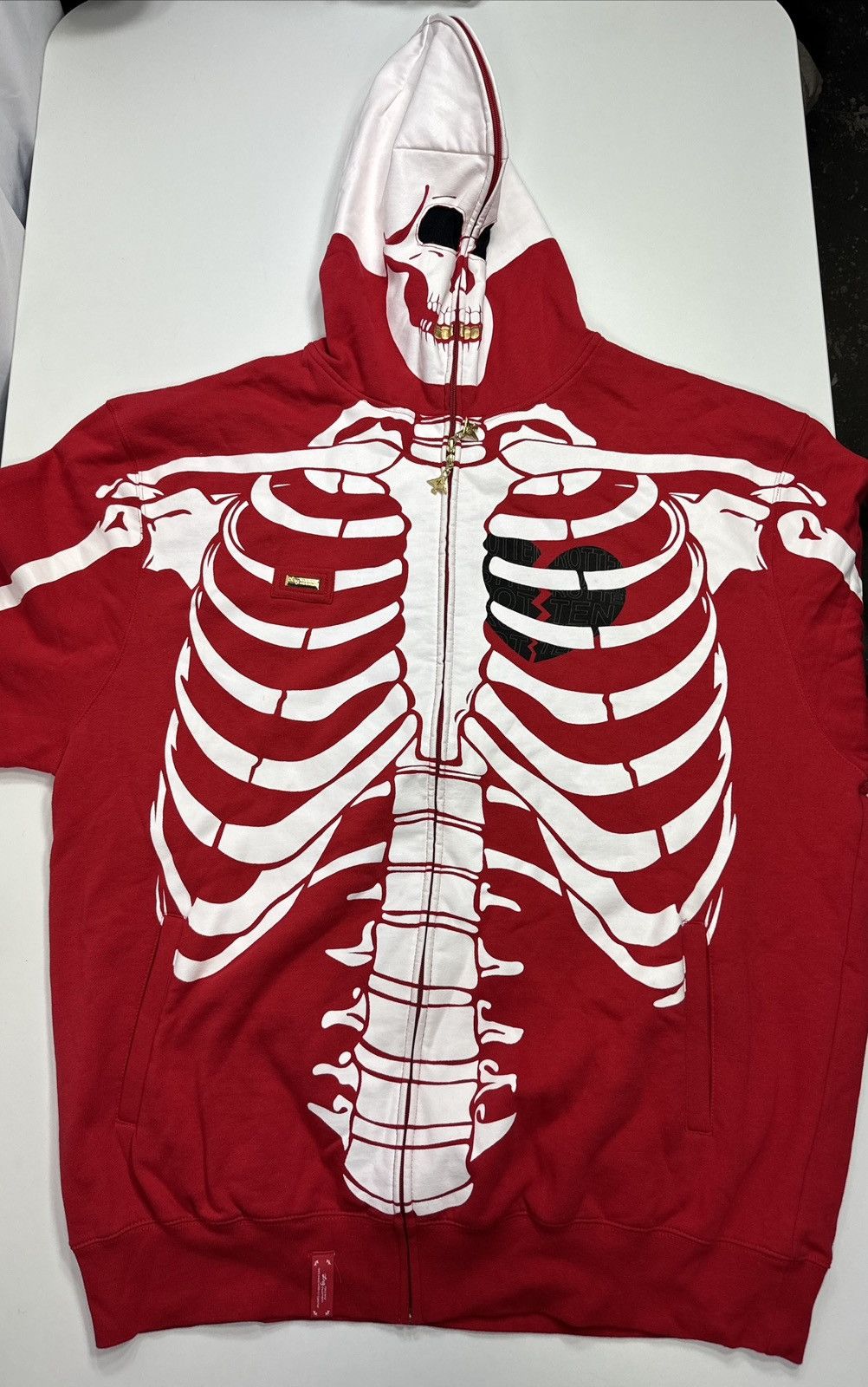 LRG VTG LRG Dead Serious Skeleton Skull Hoodie RARE Size 4XL Size US XXL / EU 58 / 5 - 1 Thumbnail