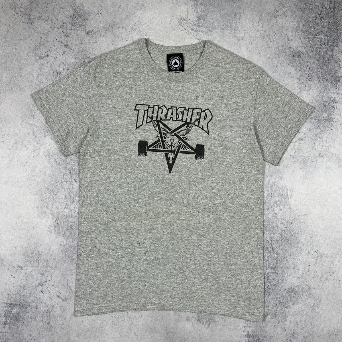 Thrasher Vintage Thrasher Pentagram y2k sk8 big logo tee 90’s Size US S / EU 44-46 / 1 - 2 Thumbnail