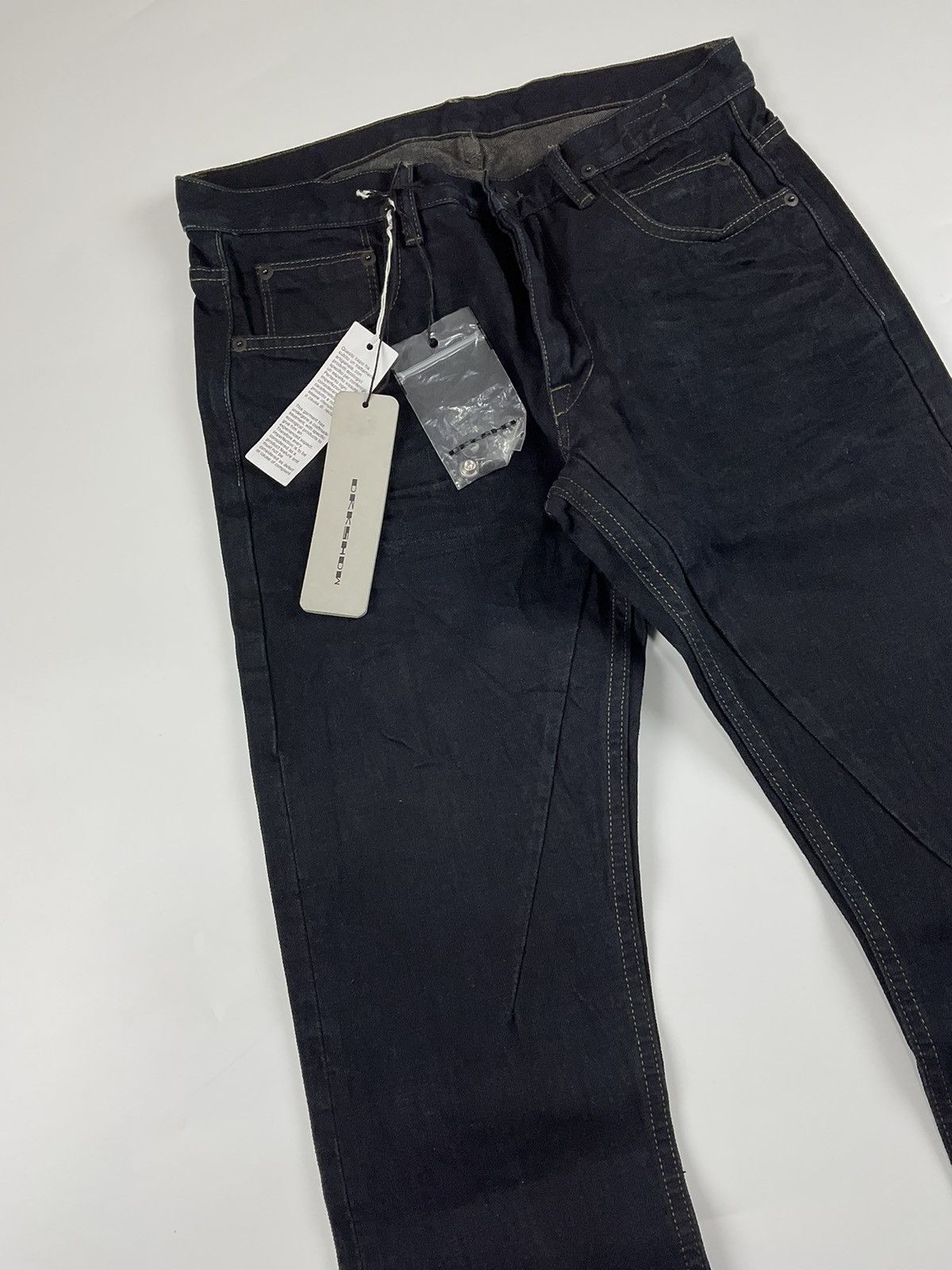 Rick Owens Rick Owens Hard Blue Detroit Cut Denim Size US 30 / EU 46 - 3 Thumbnail