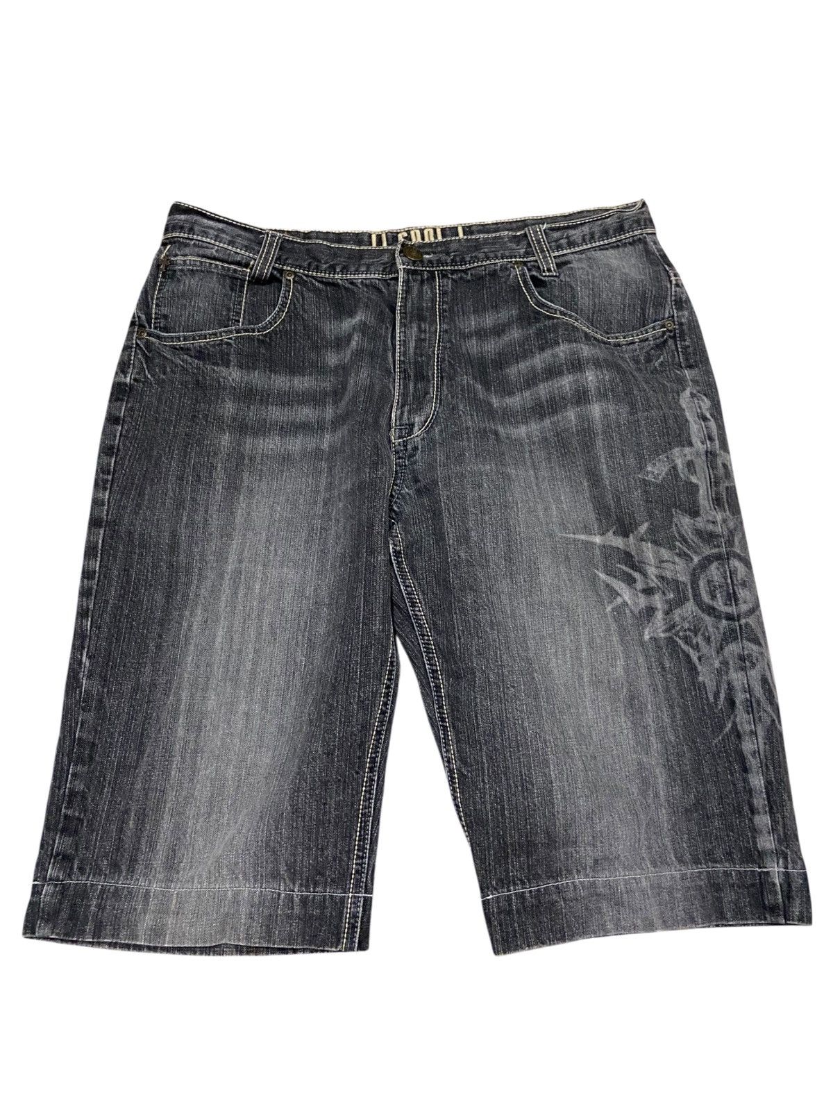 JNCO × Vintage Vintage Y2K LL Cool J Jnco Style Dagger Jorts Size 36 RARE Size US 36 / EU 52 - 1 Thumbnail