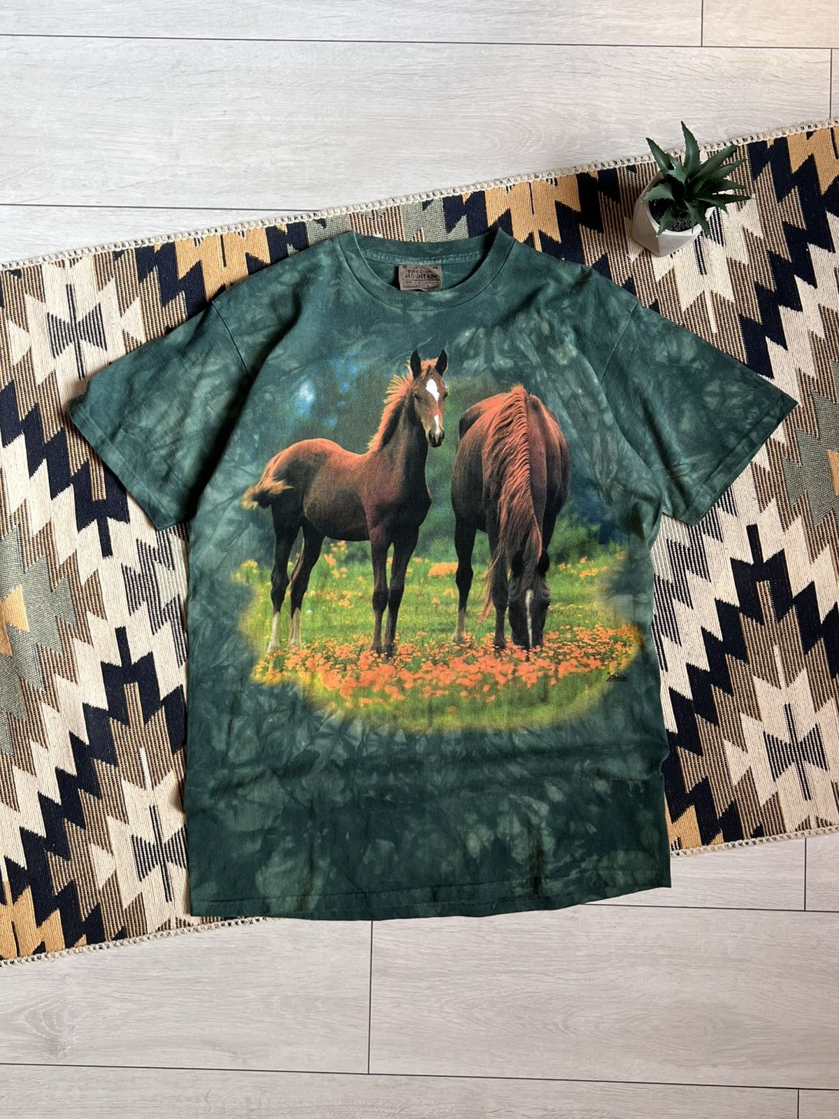 The Mountain × Vintage Vintage 1998 USA The Mountain Horses T-shirt Size US M / EU 48-50 / 2 - 1 Thumbnail