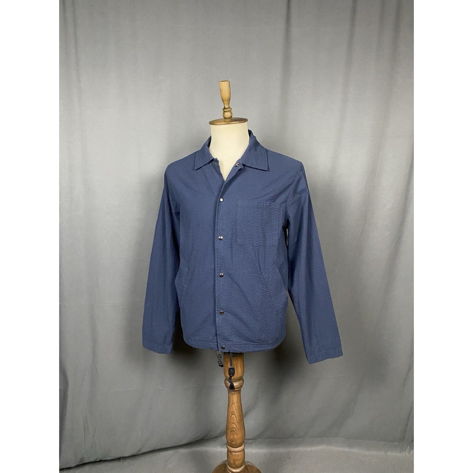 Universal Works MINT! Universal Works Porto Men's Blue Overshirt Coach Jacke Size US L / EU 52-54 / 3 - 9 Thumbnail