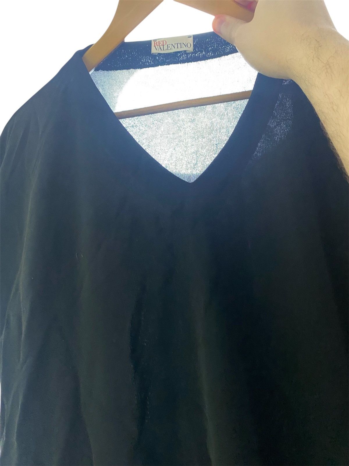 RED Valentino Women’s Avant Garde RED Valentino Black Baggy Sleeveless Top Size ONE SIZE - 5 Thumbnail