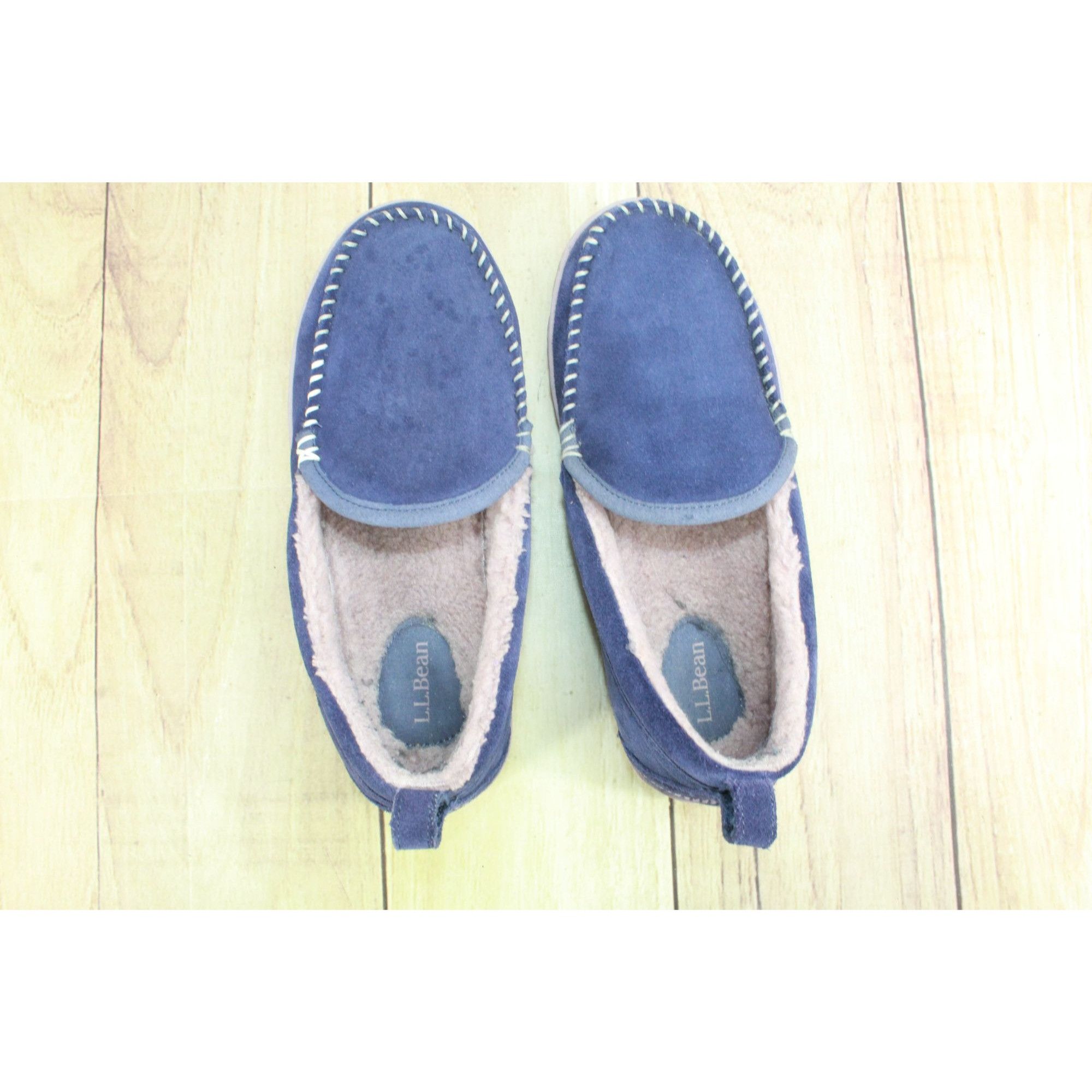L.L. Bean LL Bean Purple Suede Fleece Lined Mountain Moccasin Slippers Size US 8 / IT 38 - 7 Thumbnail