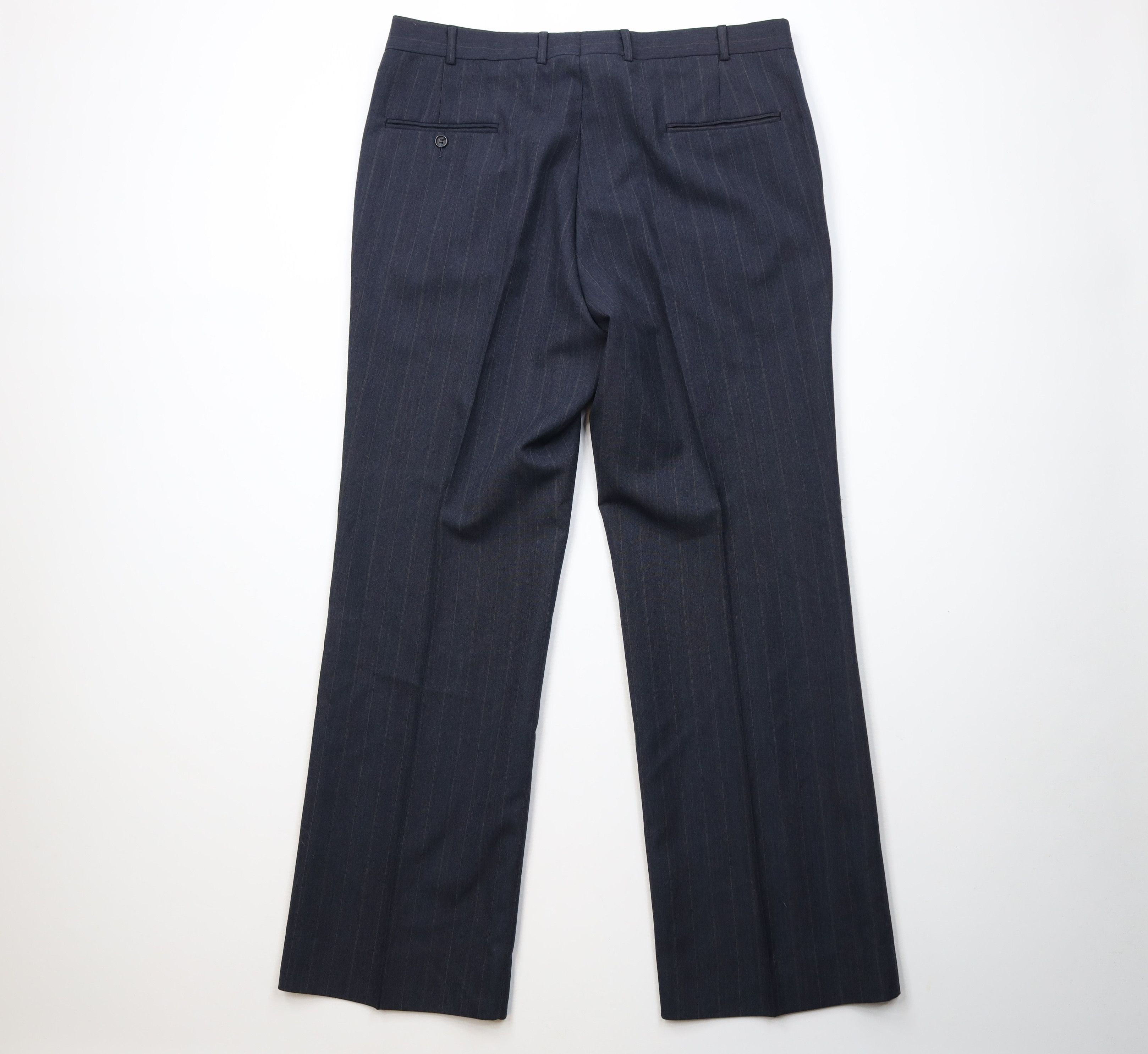 Vintage Vintage 70s Streetwear Pinstriped Wide Leg Chino Pants USA Size US 38 / EU 54 - 9 Thumbnail