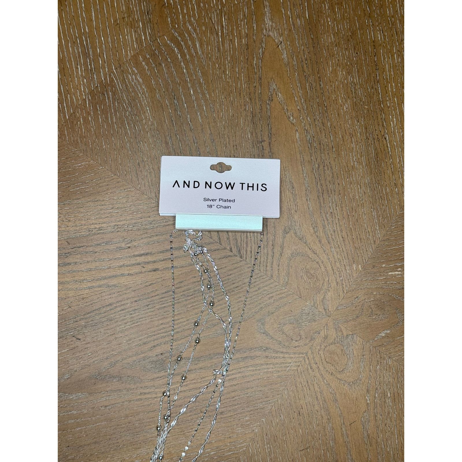 Other AND NOW THIS Silver Plated Layered Chain Necklace 18” New Size ONE SIZE - 5 Thumbnail