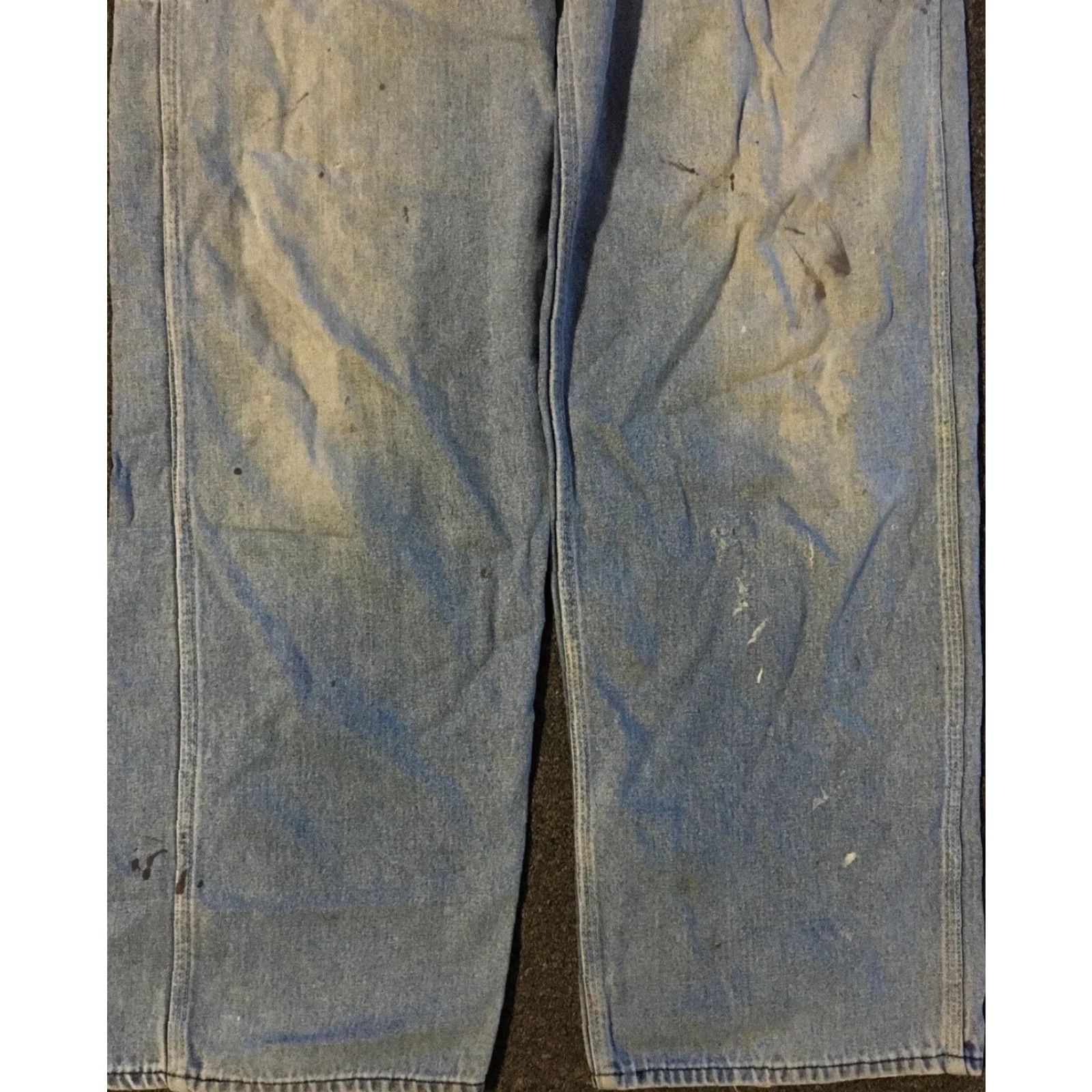 Sears Vtg 70s Sears Overalls Denim Distressed 34 USA Biker Punk Grunge Trucker 80s 90s Rock USA Mens Jeans Size US 34 / EU 50 - 2 Thumbnail