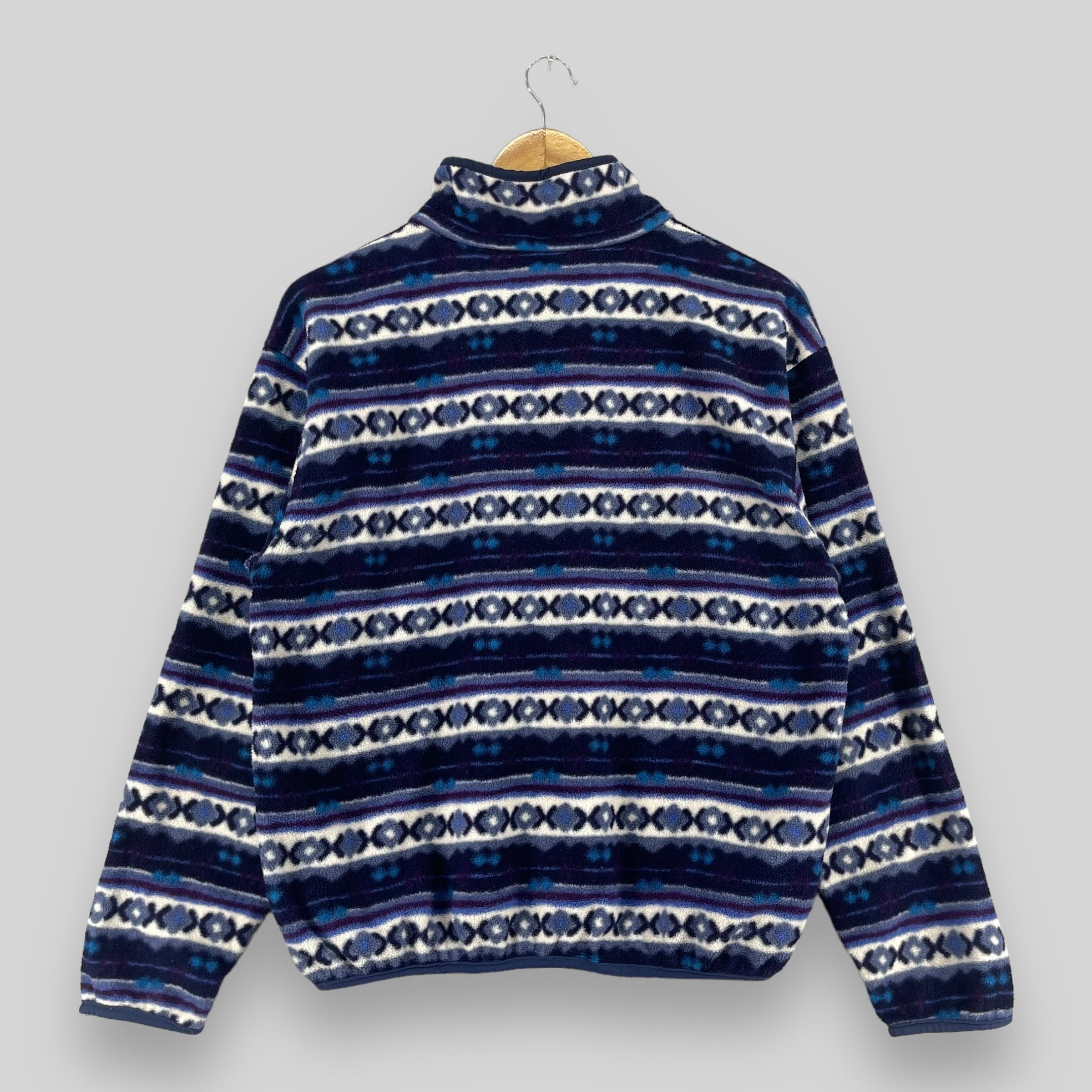 L.L. Bean × Vintage Vintage LL BEAN Tribal Native Pattern Button Up Fleece Size S / US 4 / IT 40 - 6 Thumbnail