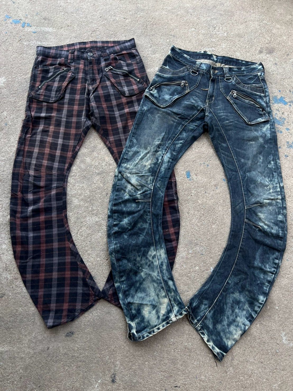 Japanese Brand Rare* PPFM Multi Pocket Curve Denim Pants Size US 32 / EU 48 - 9 Thumbnail