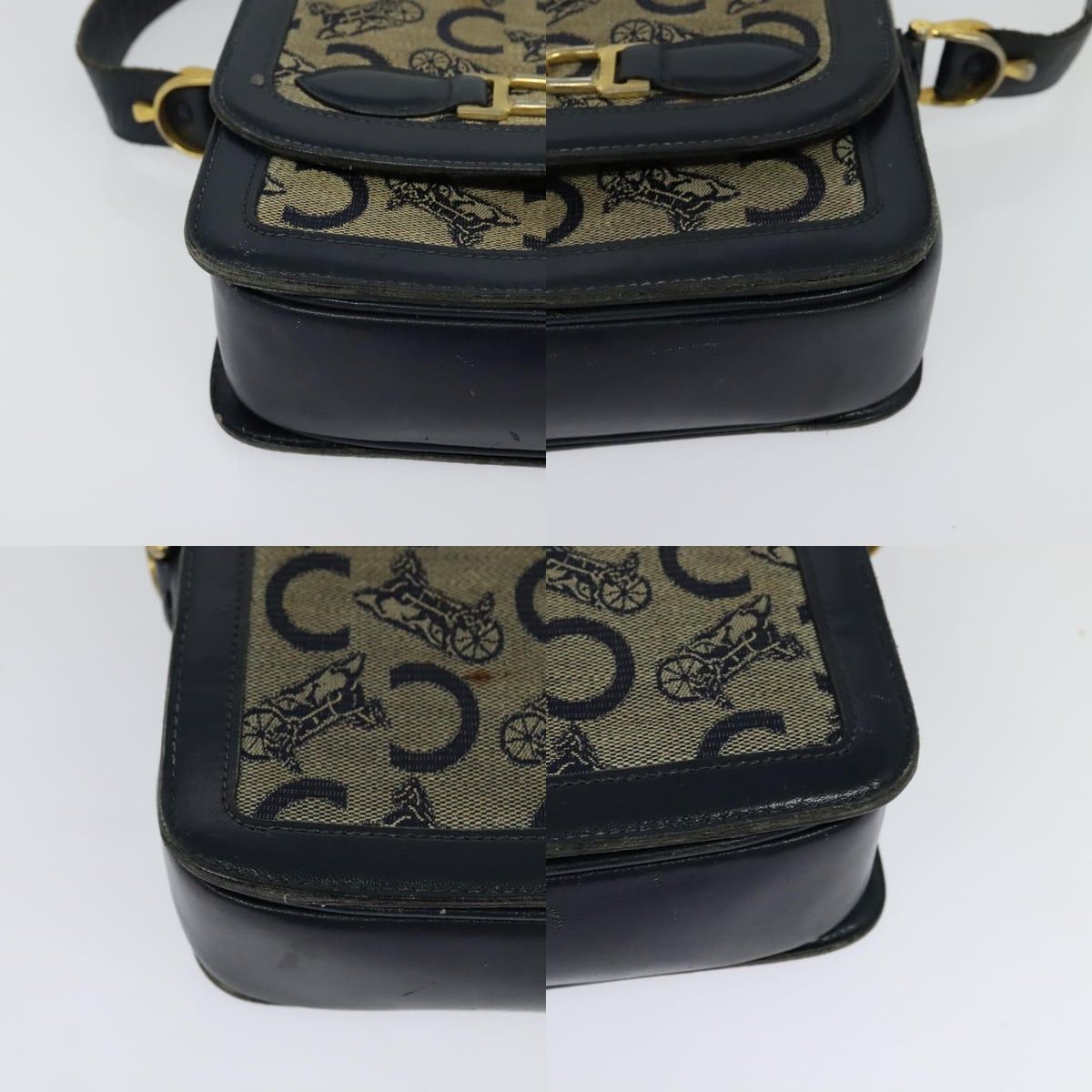 Celine CELINE C Sulky Shoulder Bag Canvas Navy Size ONE SIZE - 10 Thumbnail