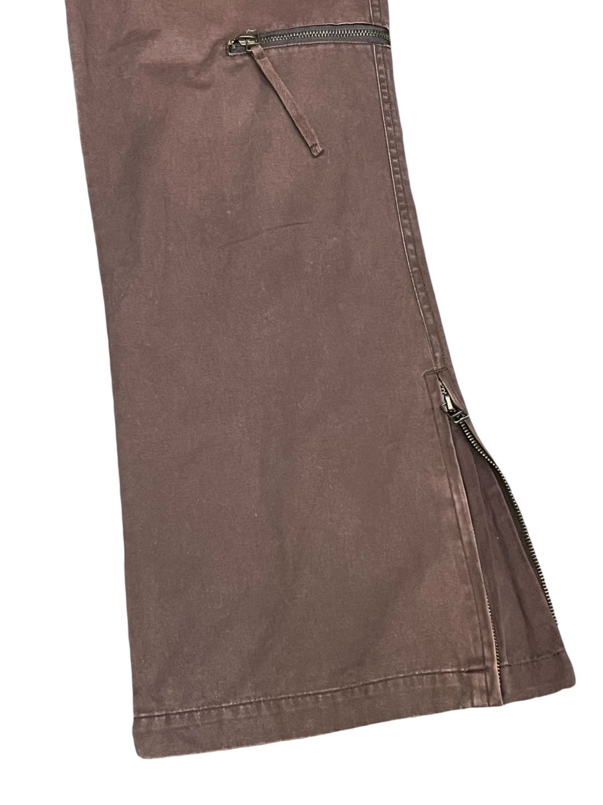 Duckie Brown Vintage LUCY Khaki Brown Multi-pocket Flare Cargo Pants Size US 33 - 5 Thumbnail