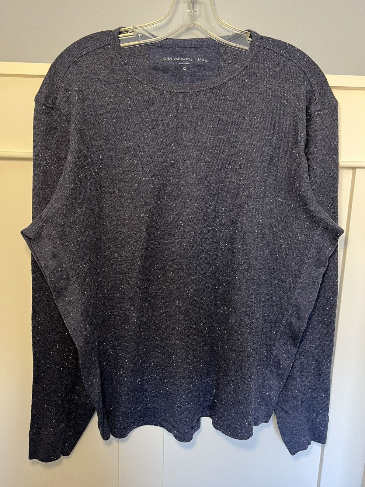 John Varvatos John Varvatos speckled waffle knit longsleeve Size US XL / EU 56 / 4 - 1 Thumbnail