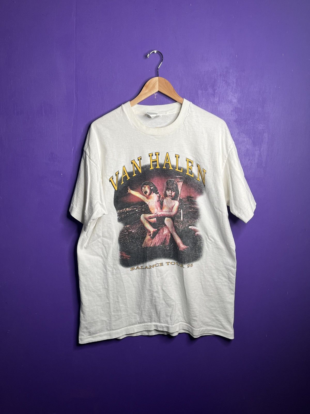 VAN HALEN BALANCE 95-96 TOUR T ビンテージ Vintage 1995 Van Halen balance Honolulu tour t-shirt