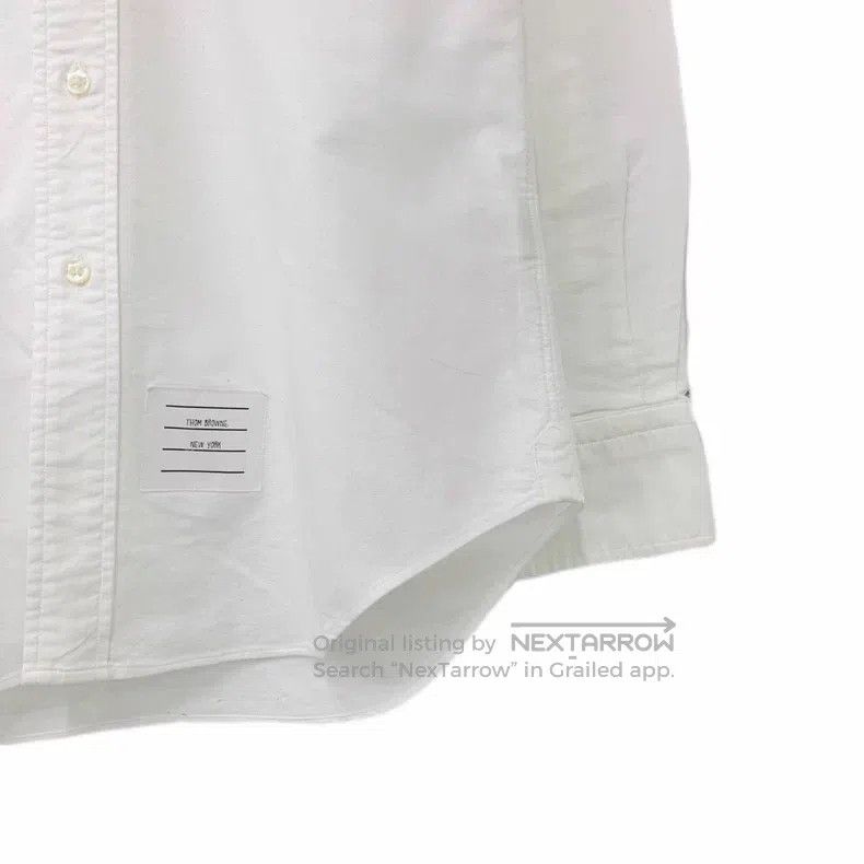 Thom Browne Thom Browne Long-sleeved shirt with single row of buttons Size US M / EU 48-50 / 2 - 4 Thumbnail