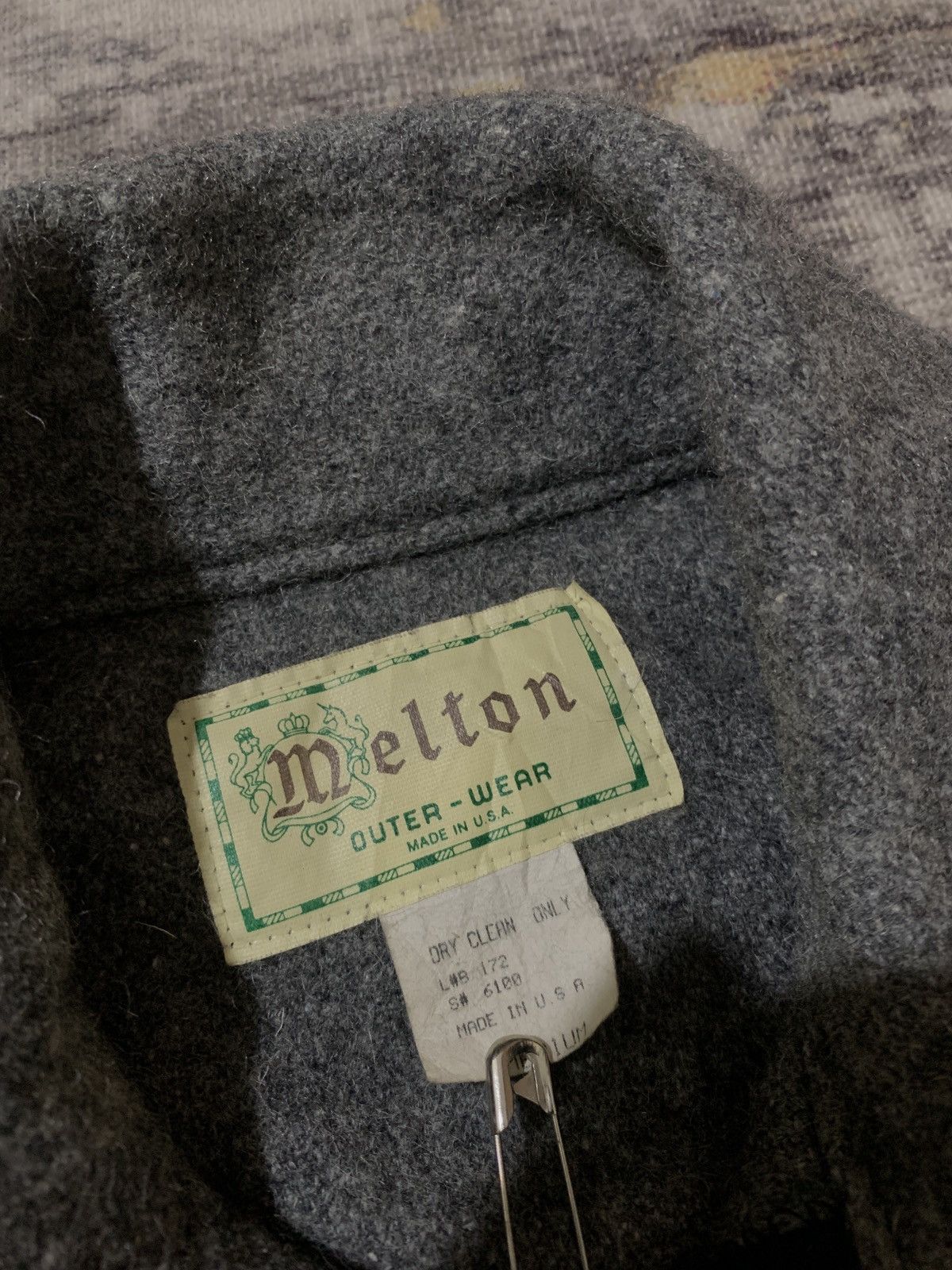 Other VINTAGE MELTON OUTWEAR WOOL WORKER STYLE JACKET Size US L / EU 52-54 / 3 - 4 Thumbnail