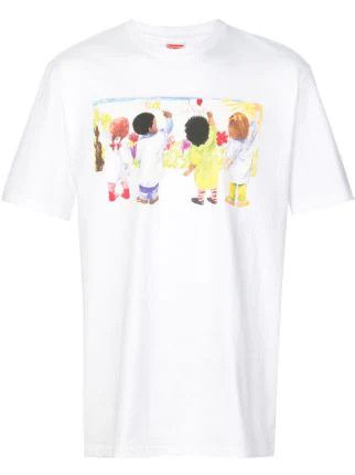 image of Supreme Kids Tee White Small Size