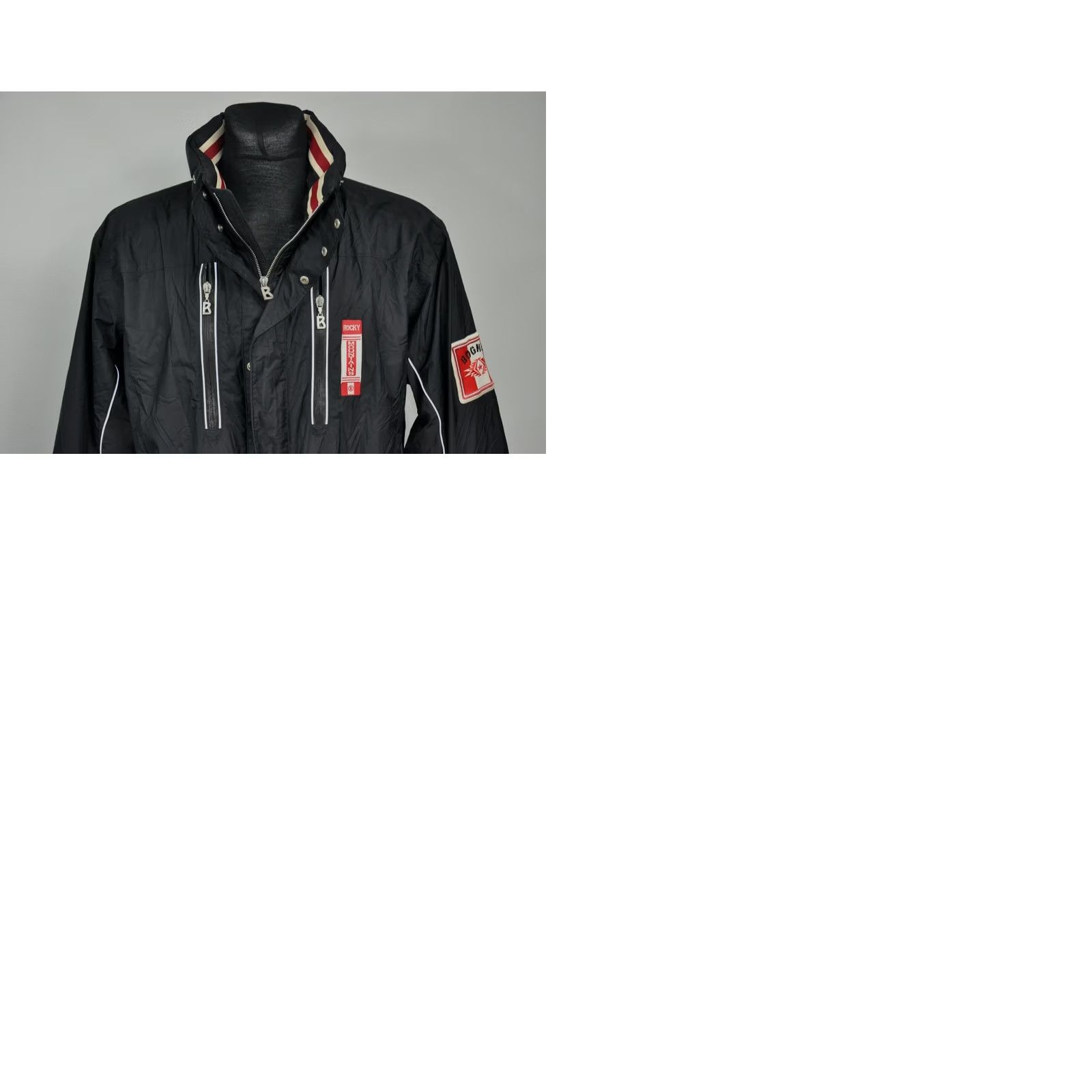 Bogner Bogner Rocky Mountains Jacket Men 42 Black Winter Skiing Snaps Zip 100% Polyester Solid Logo Casual Mens Size US XS / EU 42 / 0 - 9 Thumbnail