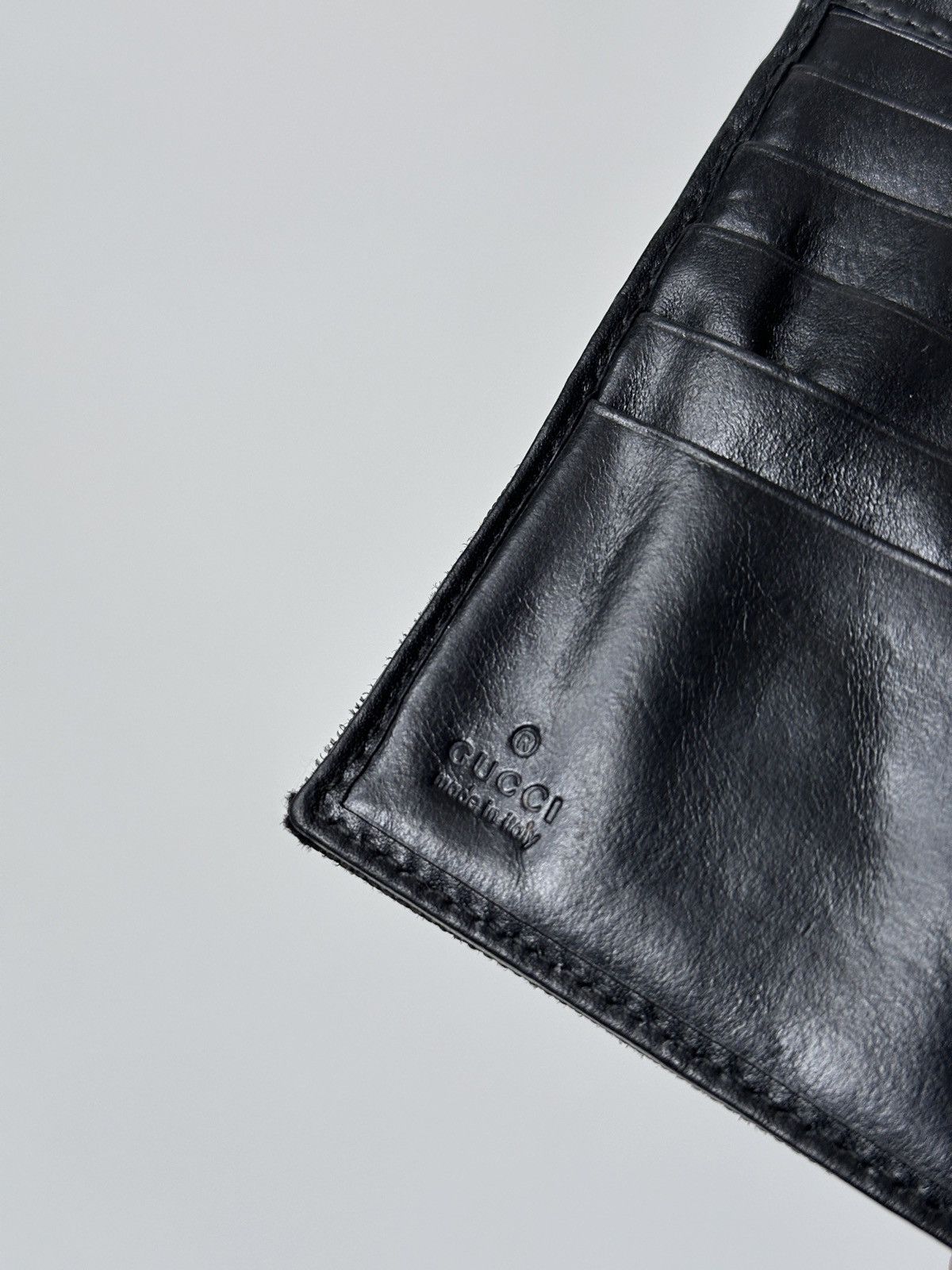 Gucci GUCCI Jackie Nylon Black Lather Compact Wallet Size ONE SIZE - 14 Thumbnail