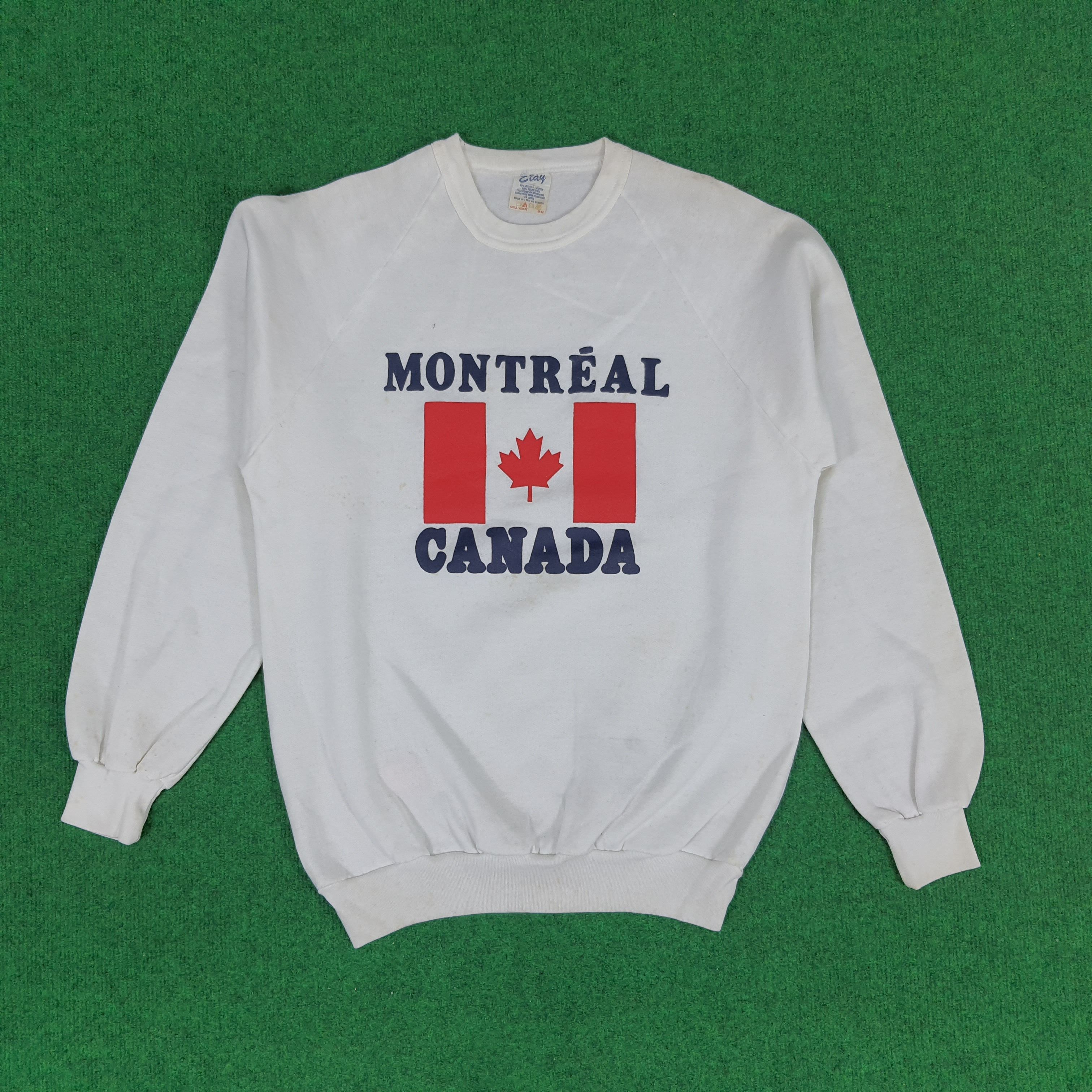 Vintage Montreal CANADA Flag Sweatshirts