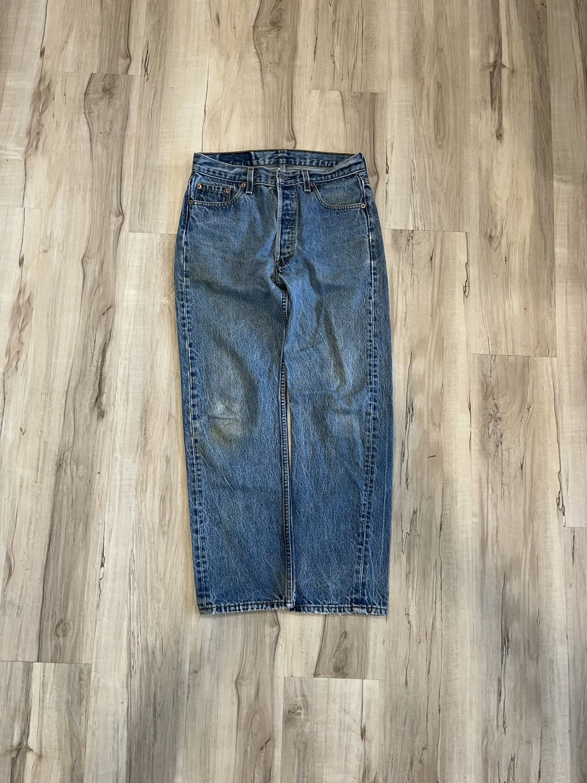 Levi's × Vintage 90s Levi’s 501 made in USA jeans Size US 29 - 1 Thumbnail