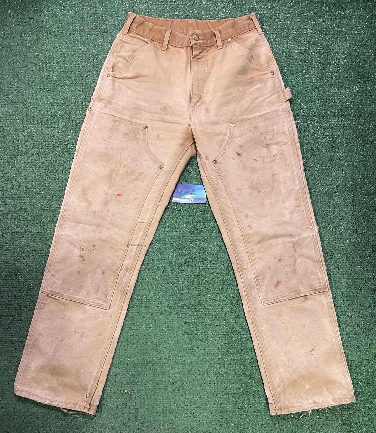 Carhartt Carhartt beige double knees pants Size US 30 / EU 46 - 1 Thumbnail