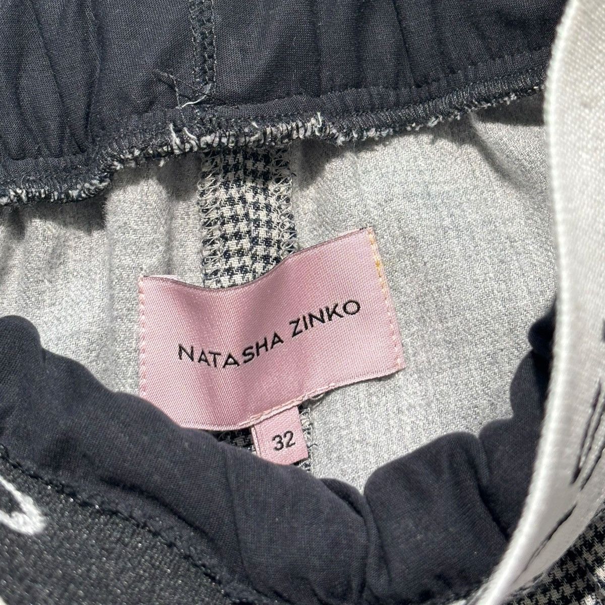Natasha Zinko double waist houndstooth layer pant Size US 30 / EU 46 - 3 Thumbnail