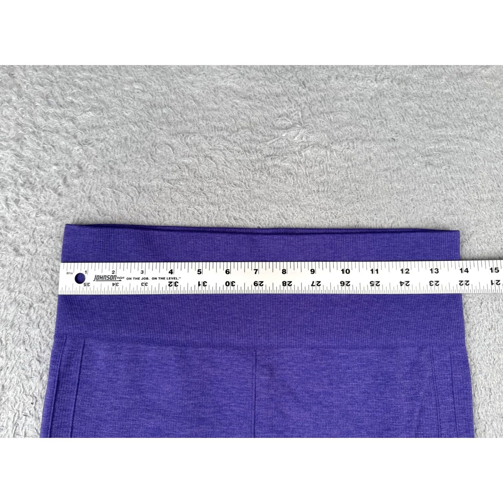 Lululemon Lululemon Pants Womens 8 Purple In The Flow Crop Seamless Nylon Blended Fabric Yoga W6997S WOMEN Regular Size 8 Purple Cropped Seamless Yoga Pants Size 30" / US 8 / IT 44 - 7 Thumbnail