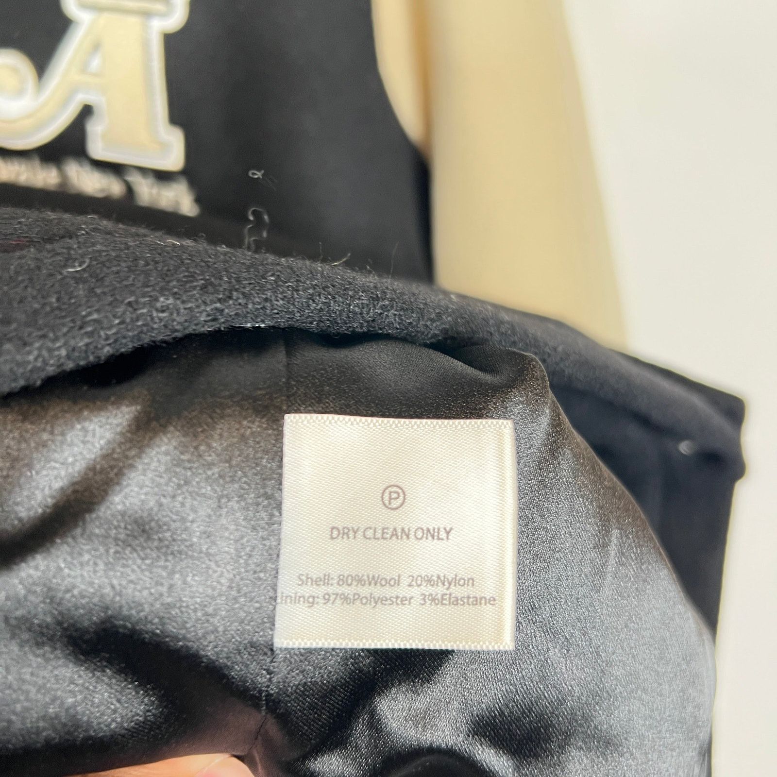 Awake NY Awake NY Black Crown Paneled Varsity Jacket Size L Size US L / EU 52-54 / 3 - 4 Thumbnail