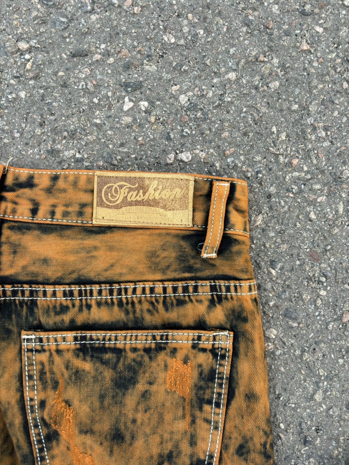 Hysteric Glamour × Japanese Brand Archieve Acid wash Distressed Rusty flare Sashiko Pants Size 32" / US 10 / IT 46 - 4 Thumbnail