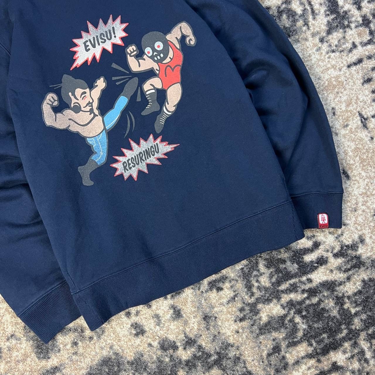 Evisu Evisu Vintage Y2K Rare Big Logo Japanese Sweatshirt Size US XL / EU 56 / 4 - 3 Thumbnail