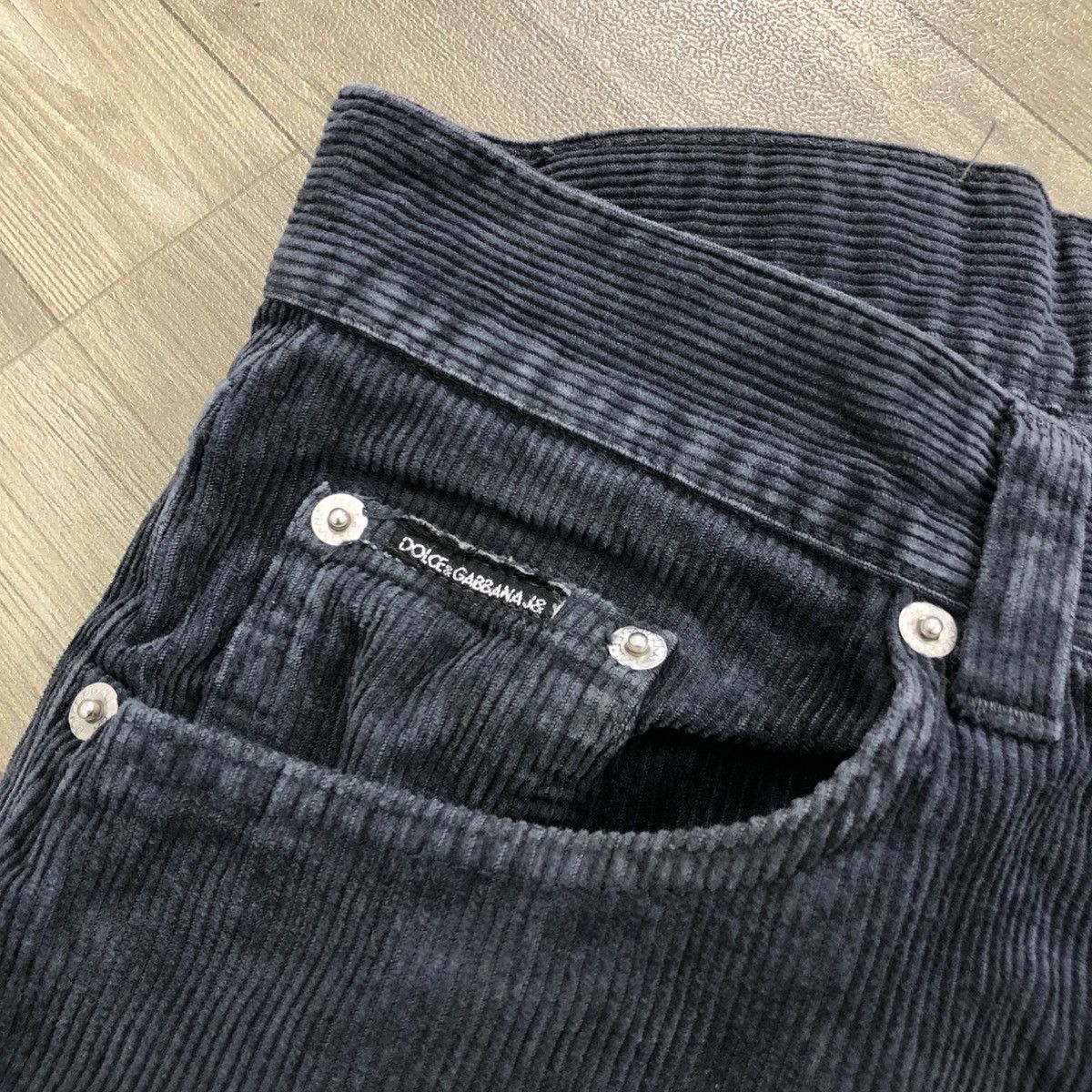 Dolce & Gabbana × Vintage Vintage Dolce & Gabbana Luxury Corduroy Wide Pants Size US 27 - 4 Thumbnail