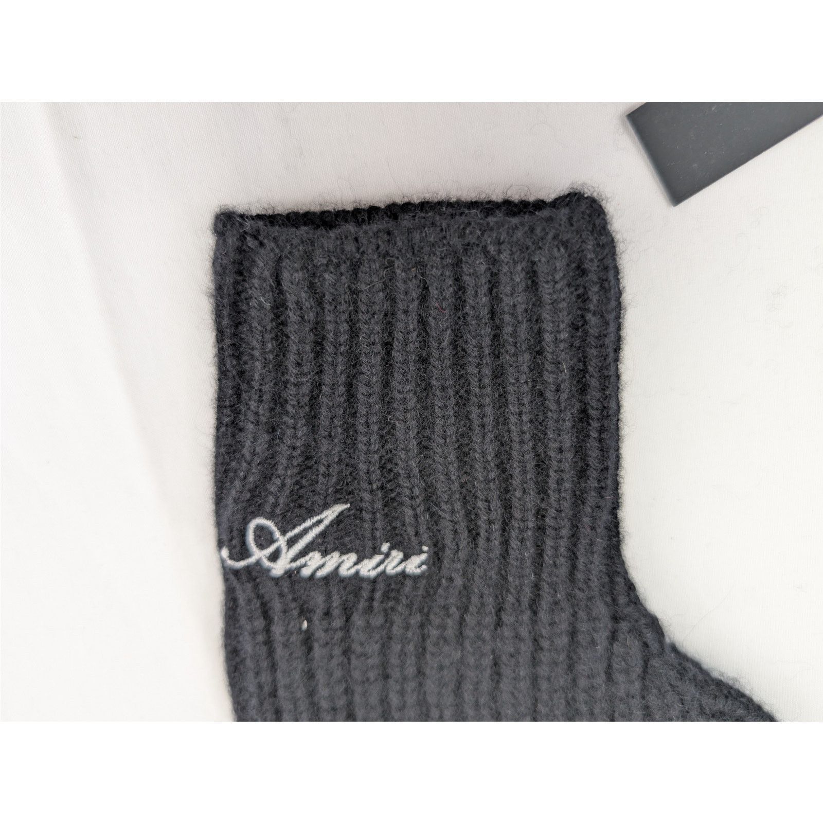 Amiri o1rshd1 Q:5 / Size: OS / Cashmere Fingerless Gloves in Black Size ONE SIZE - 4 Thumbnail