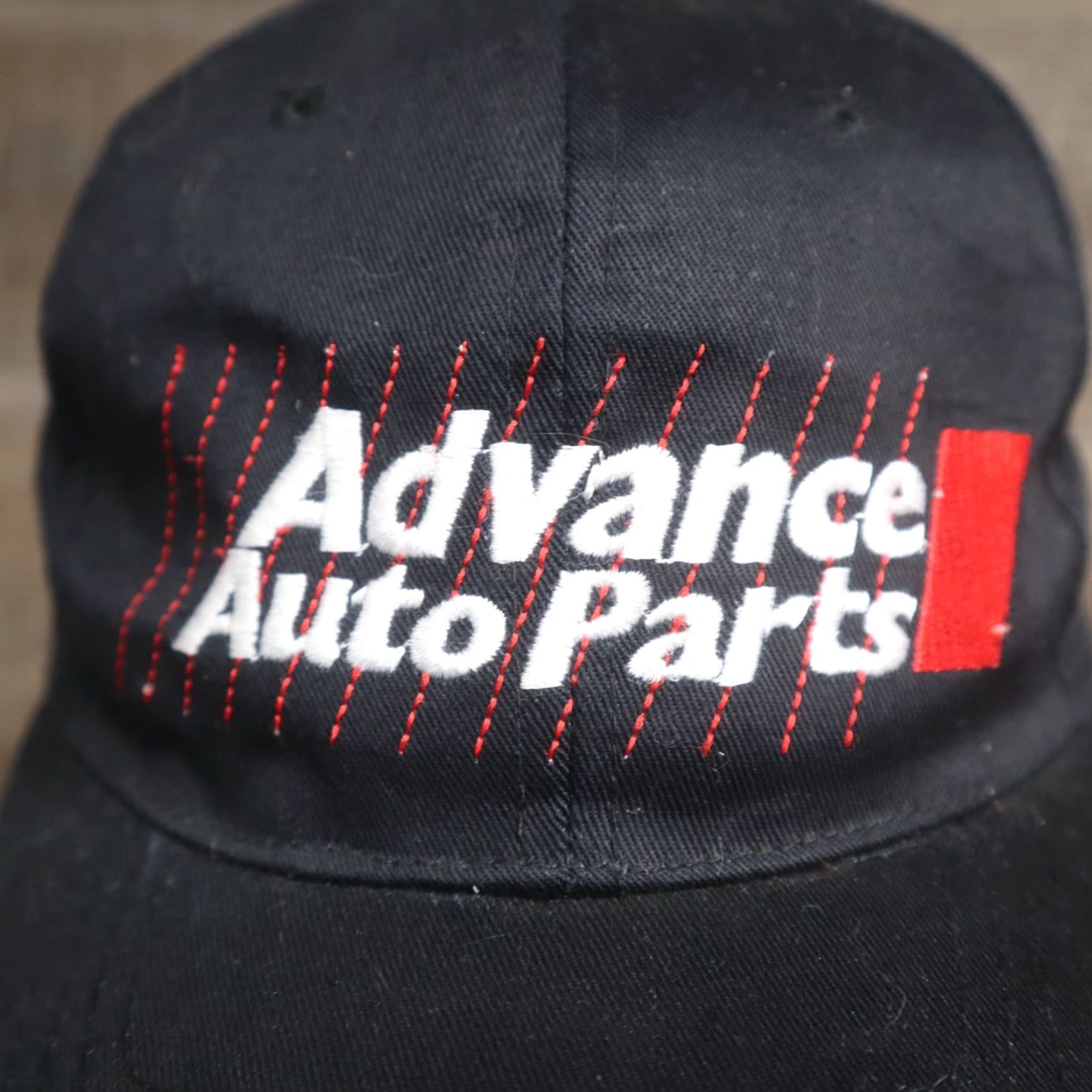 Vintage ADVANCED AUTO PARTS Black Baseball Cap Adjustable Mens Size ONE SIZE - 2 Thumbnail