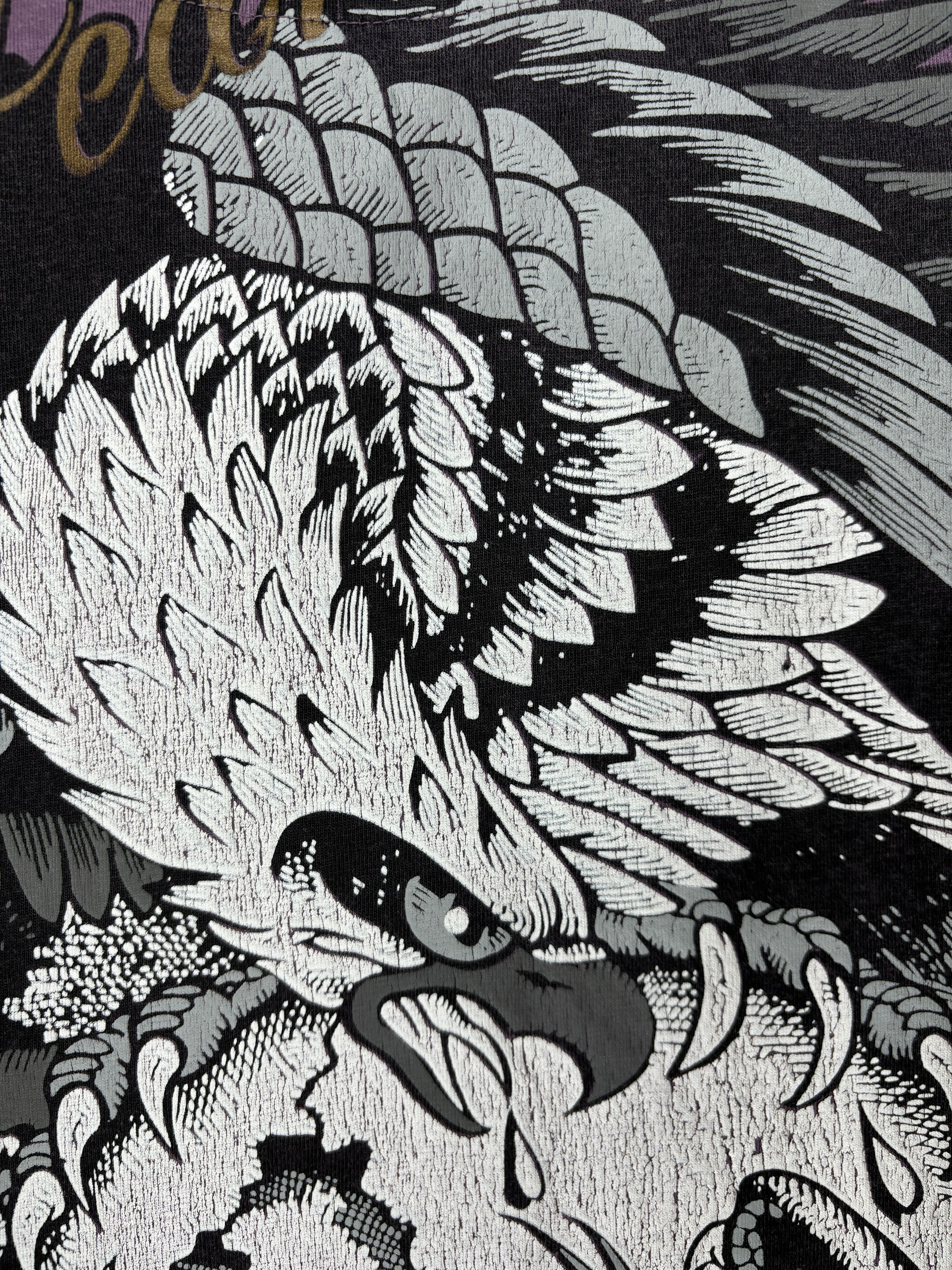 No Fear × Vintage Vintage No Fear Eagle Snake Skull T-shirt Size US XXL / EU 58 / 5 - 5 Thumbnail