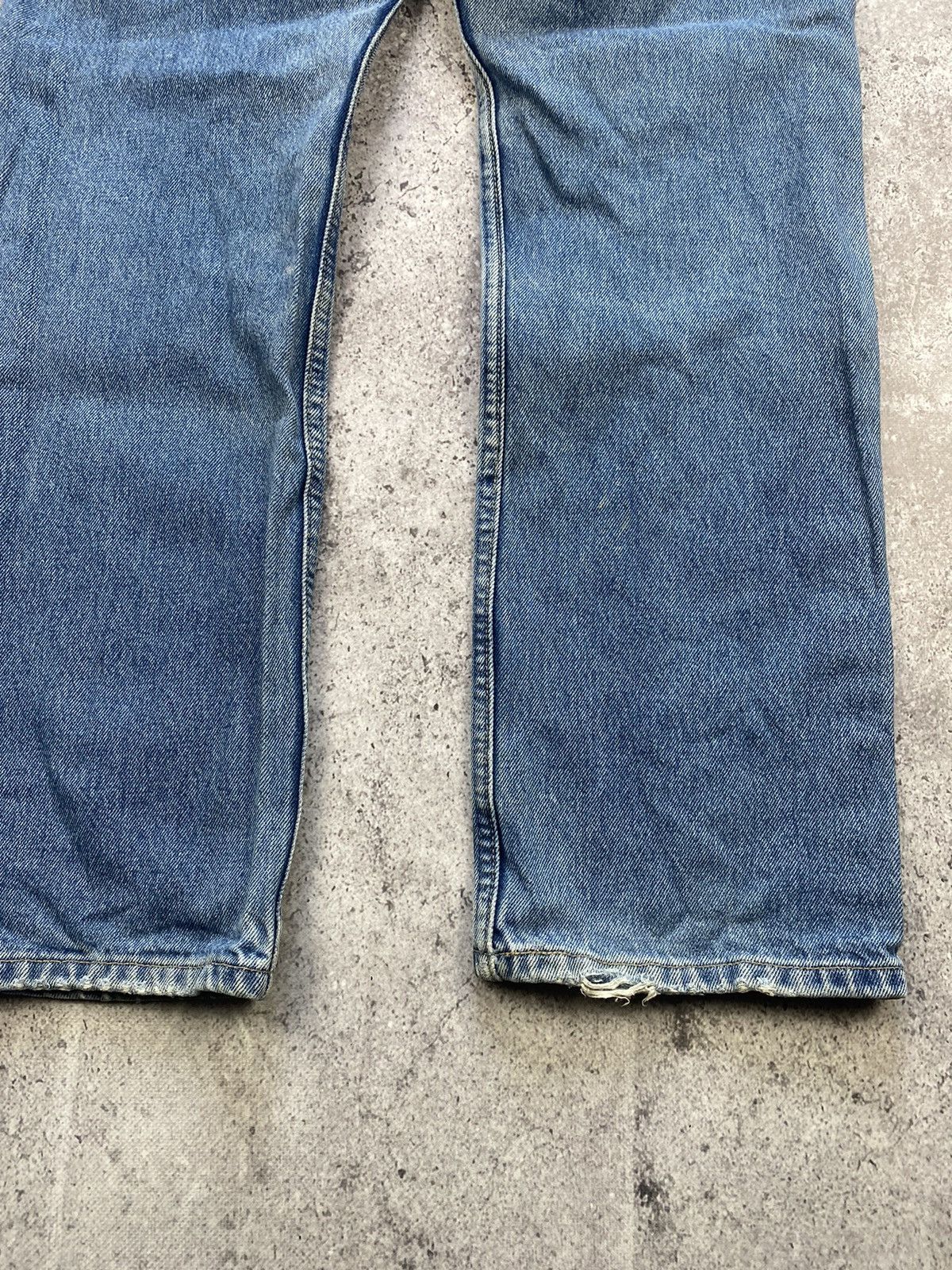 Japanese Brand × Levi's × Vintage Vintage 90s Levi's 581 Washed Blue Denim Jeans size 31x30 Size US 31 - 8 Thumbnail