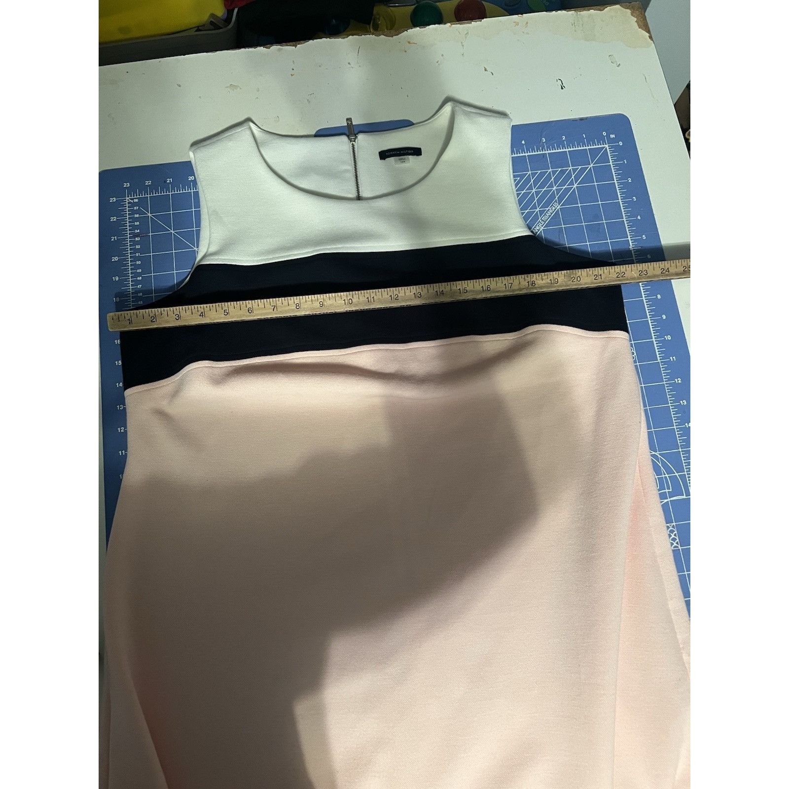 Tommy Hilfiger Tommy Hilfiger Blue/White Color Block Sheath Dress Women’s 4 Size XXL / US 16-18 / IT 52-54 - 5 Thumbnail