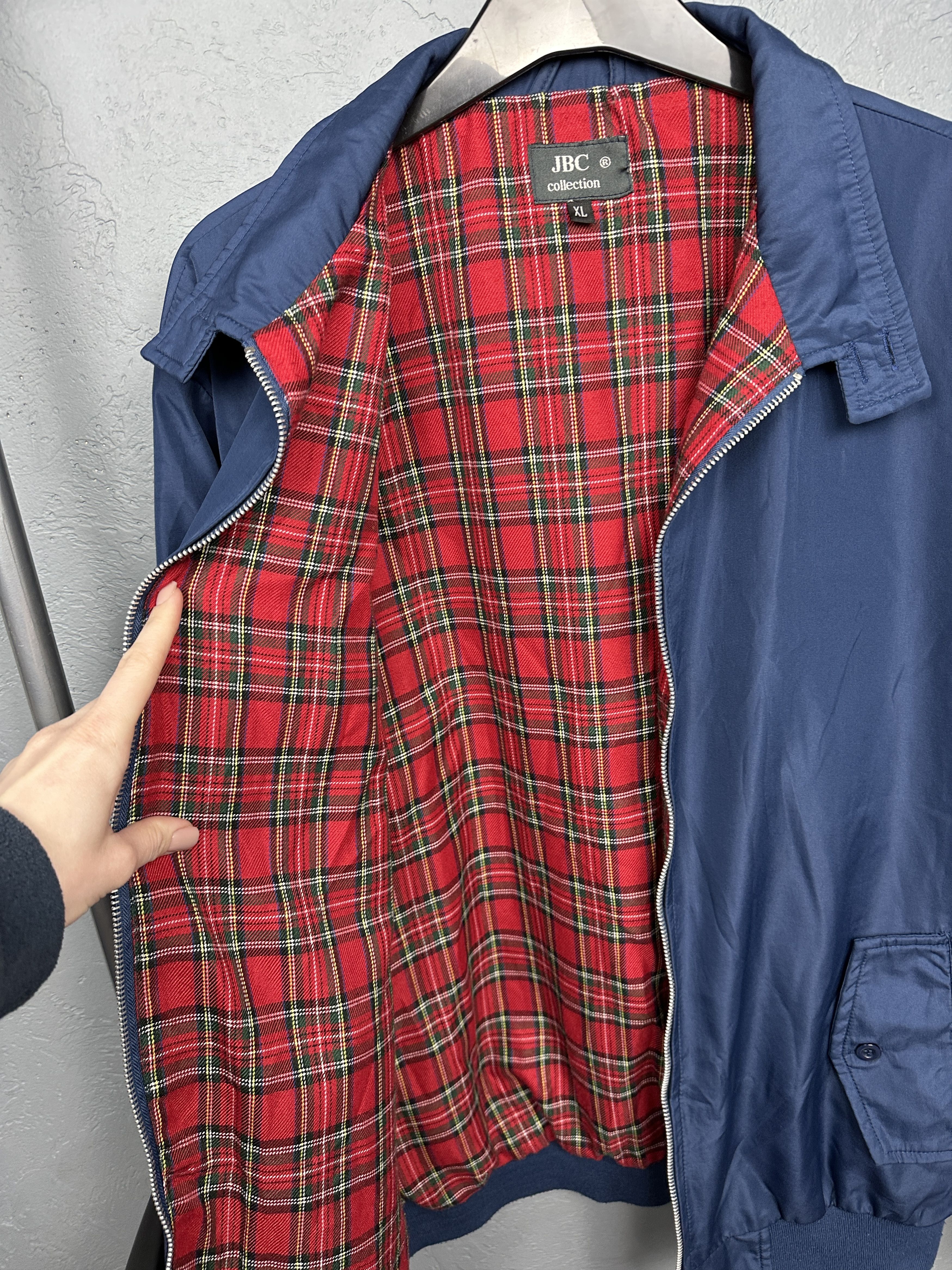 New England Outerwear × Vintage Vintage England Plaid Lined Collared Bomber Jacket Size US XL / EU 56 / 4 - 4 Thumbnail