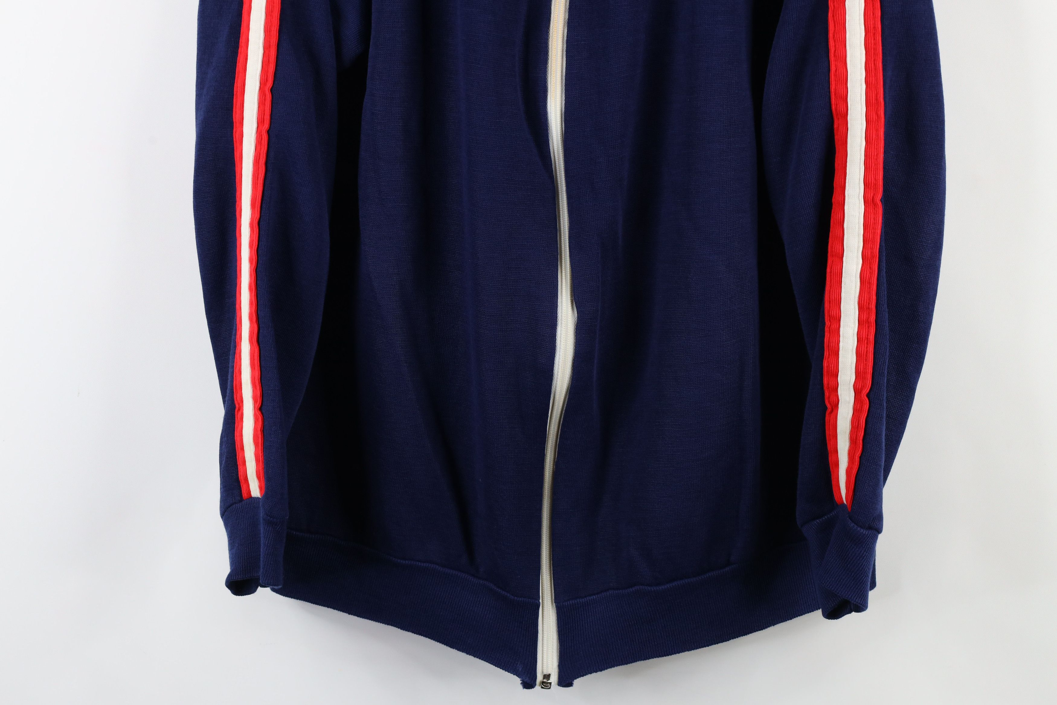 Vintage Vintage 70s Streetwear Full Zip Warm Up Track Jacket USA Size US L / EU 52-54 / 3 - 3 Thumbnail