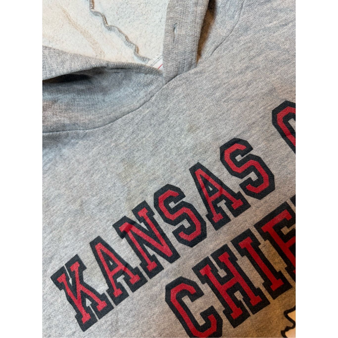 NFL Vintage Y2K Kansas City Chiefs Cropped Hoodie Sweatshirt Gre Size US M / EU 48-50 / 2 - 3 Thumbnail