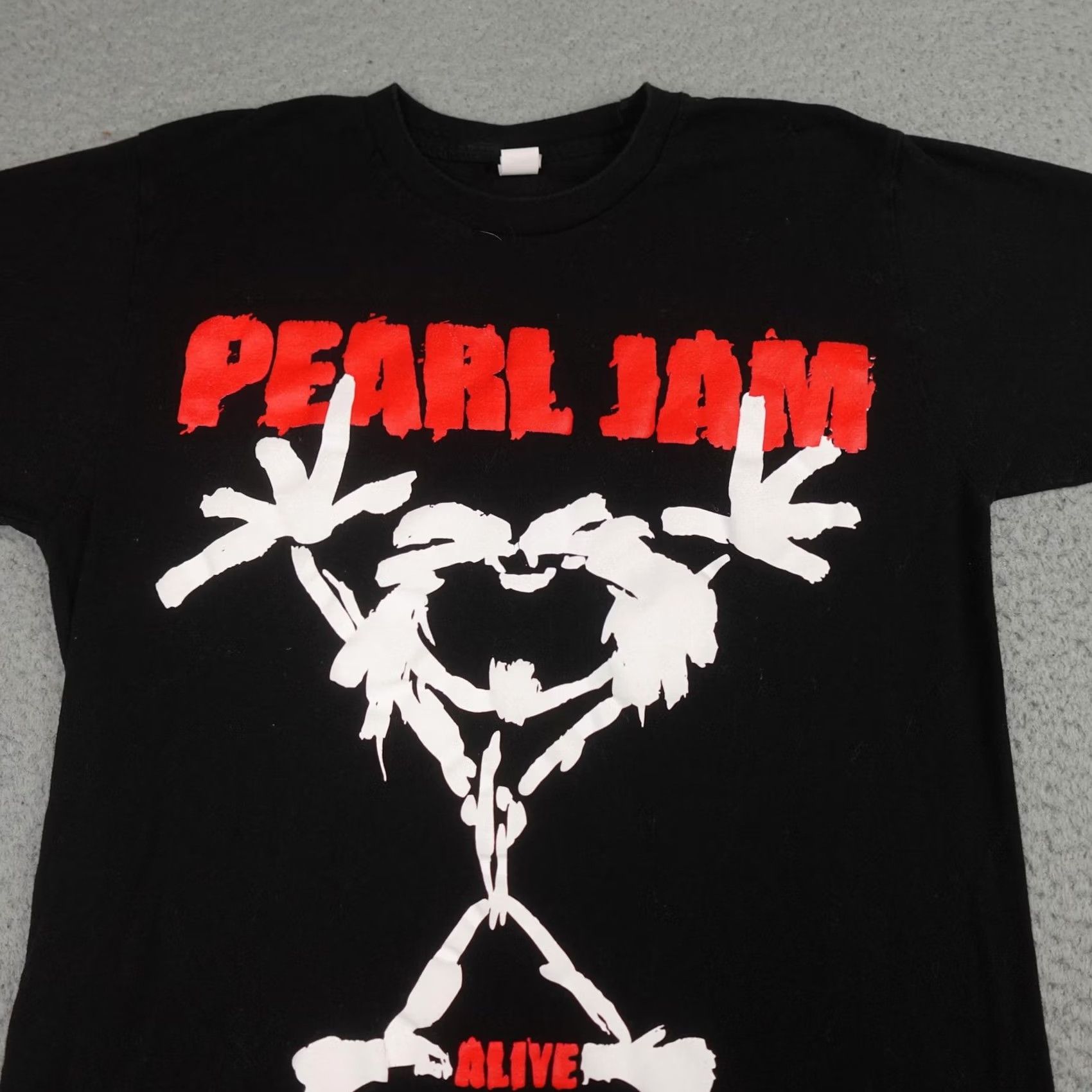 Tultex Pearl Jam Shirt Mens Medium Black Alive Stickman Tour Setlist Band Tee Concert Shirt Mens Black Size US M / EU 48-50 / 2 - 5 Thumbnail