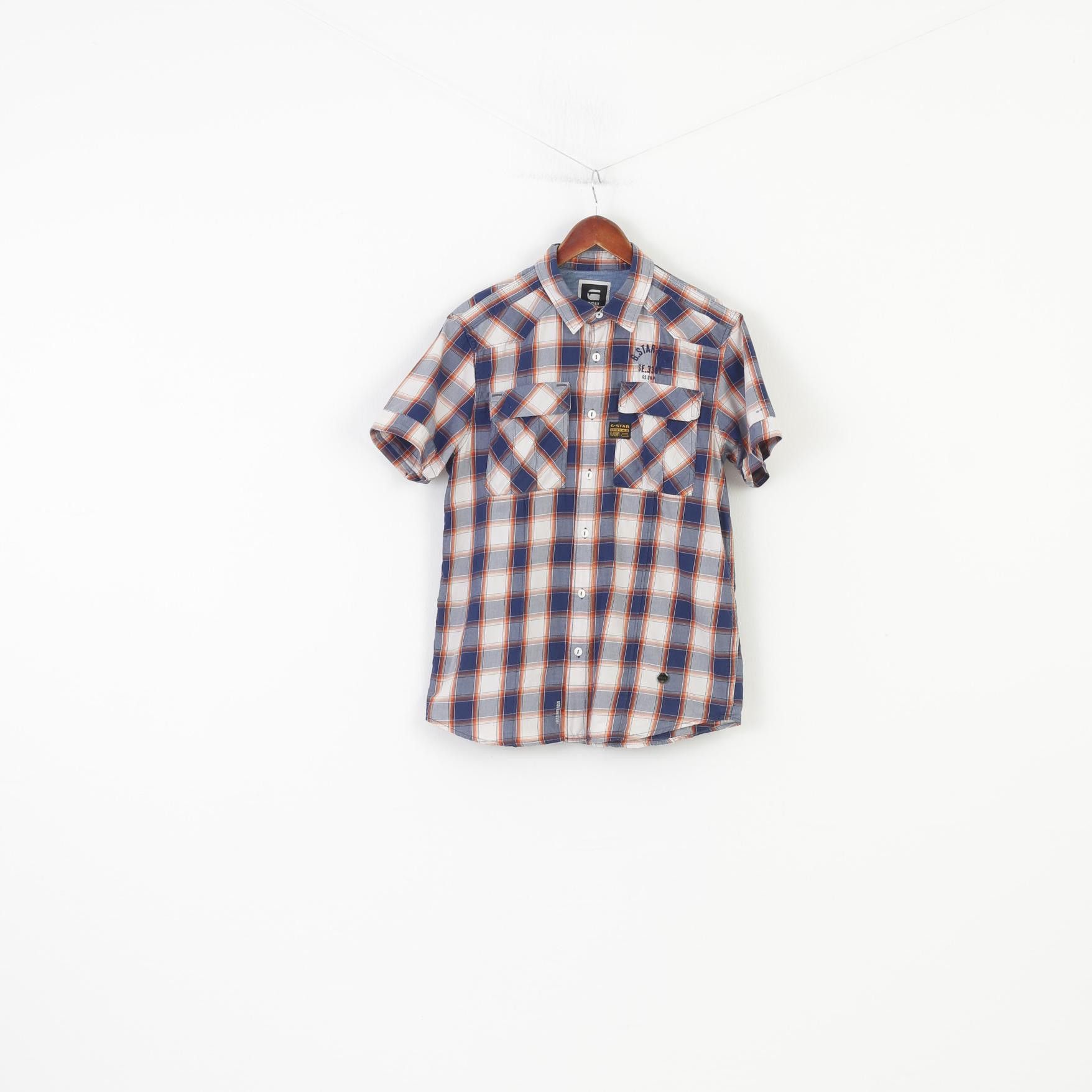 G-Star G-Star Raw Men L Casual Shirt Short Sleeve 10562 Size US L / EU 52-54 / 3 - 1 Thumbnail