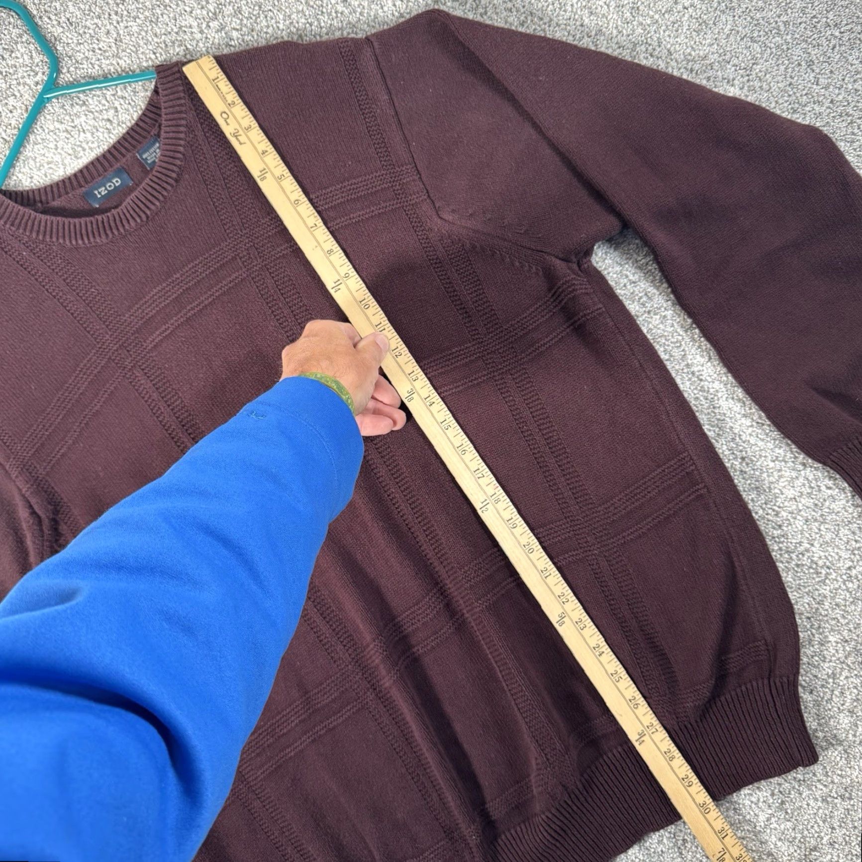 Izod VINTAGE Izod Sweater XL Textured Preppy Dark Academia Ivy Old Money Dad Men Crew Neck Knit Pullover Red 90s Size US XL / EU 56 / 4 - 2 Thumbnail