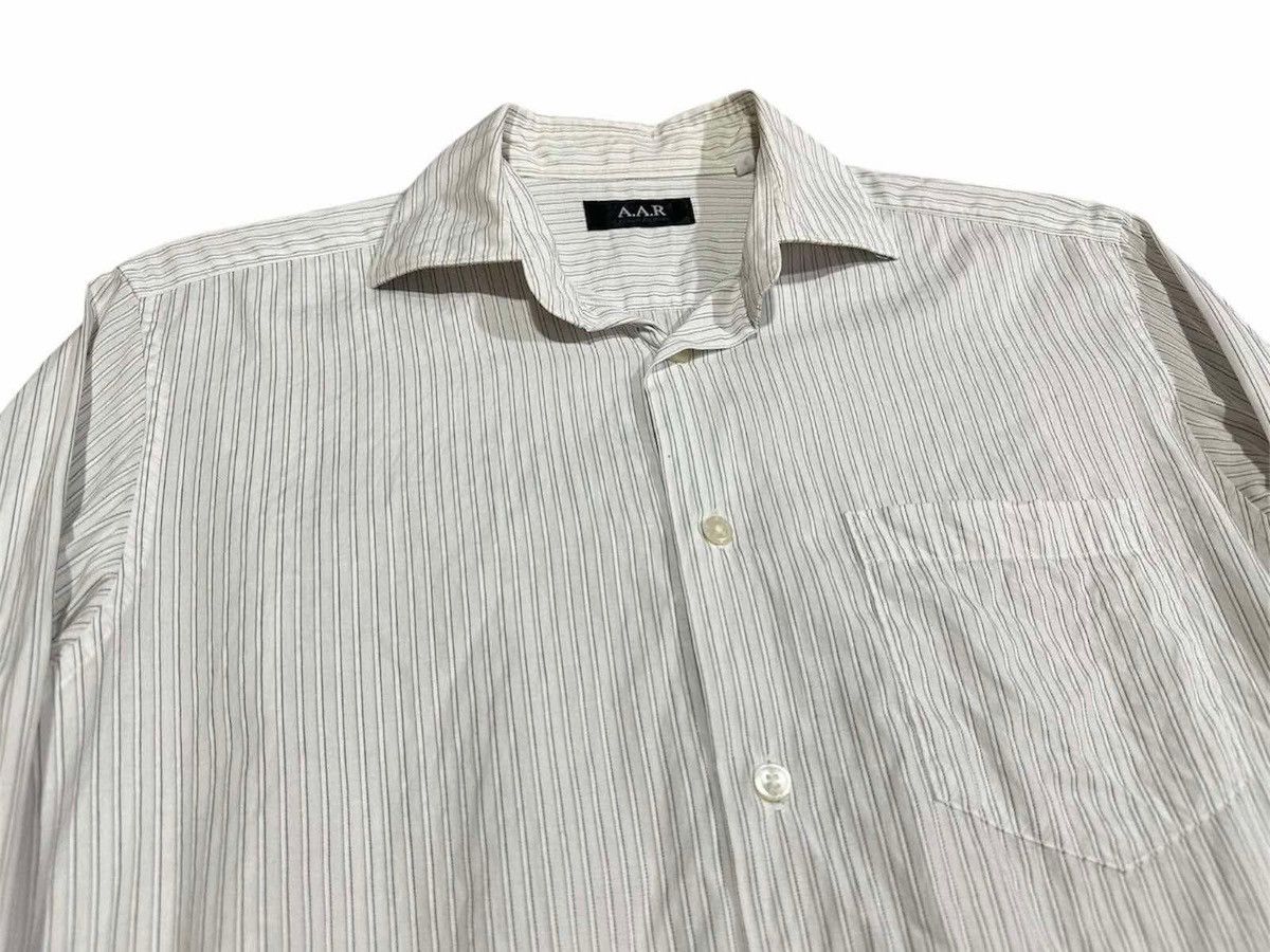 Japanese Brand × Y's × Yohji Yamamoto 🔥Vintage A.A.R Yohji Yamamoto Striped Shirt Size US M / EU 48-50 / 2 - 2 Thumbnail