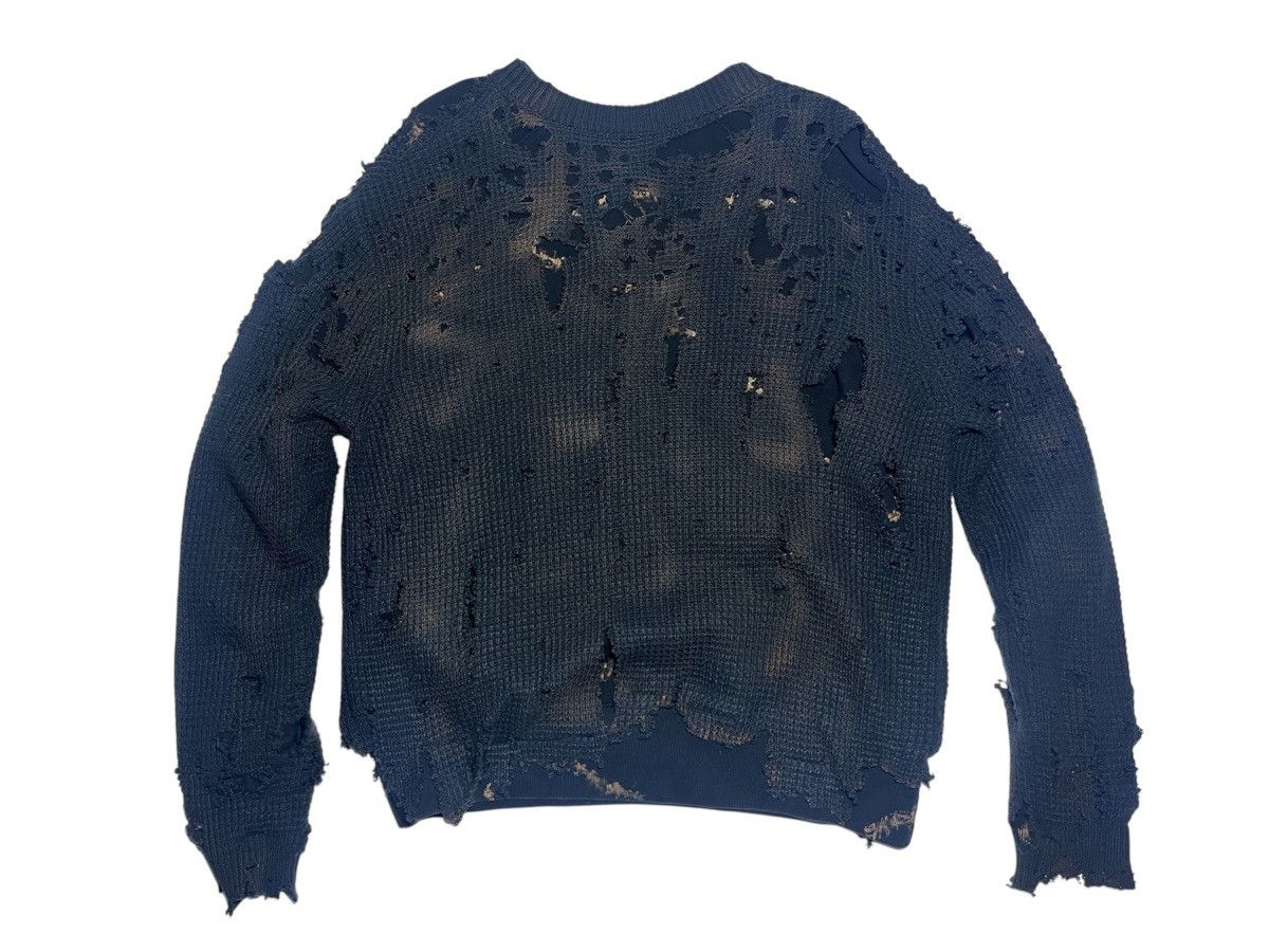 Vintage Bully damaged Rayerd Knit Crew Neck Size US L / EU 52-54 / 3 - 2 Thumbnail