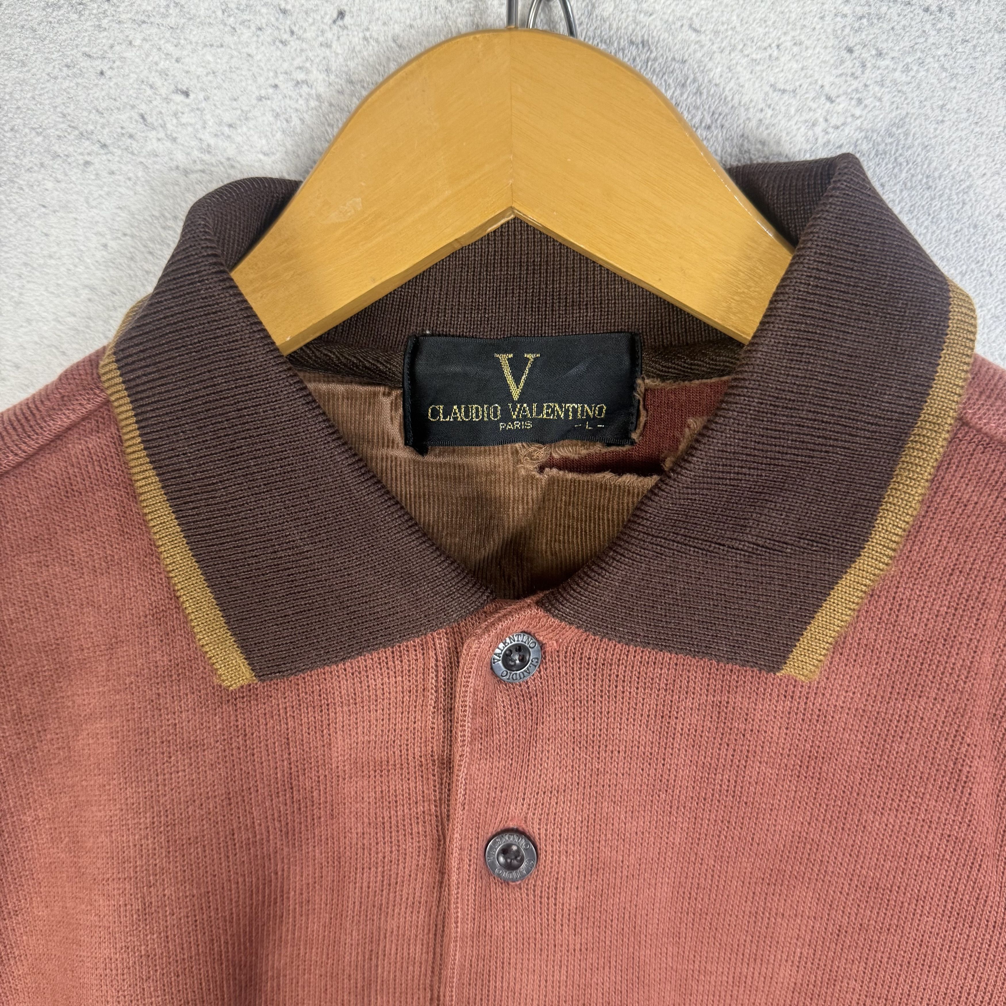 Valentino Vintage Claudio Valentino Collared Sweatshirt Crewneck Size US M / EU 48-50 / 2 - 5 Thumbnail