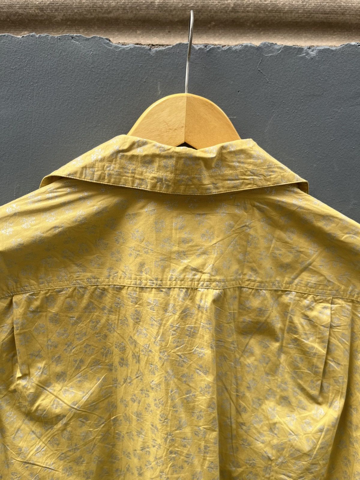 Gaultier Homme Objet 90s Junior Gaultier Collar Shirt Full Print flowers Size US L / EU 52-54 / 3 - 7 Thumbnail