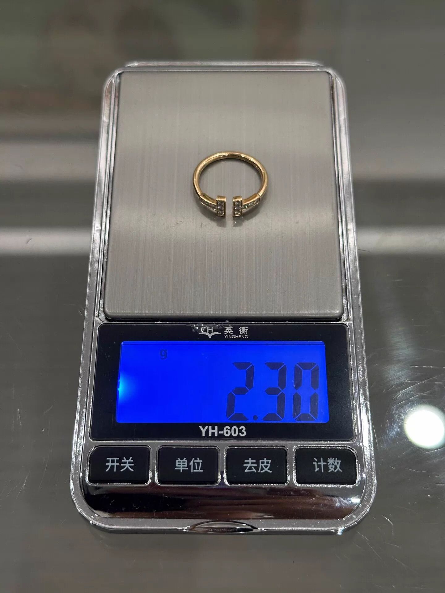 Tiffany & Co. Tiffany T Double T Diamond Ring 18K Rose Gold US5 New Size ONE SIZE - 8 Thumbnail
