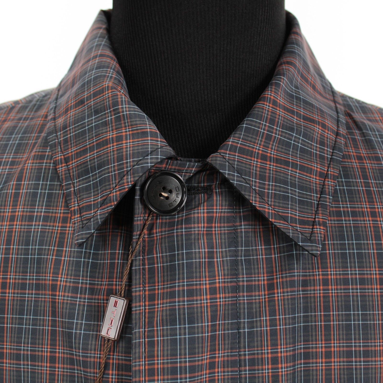 Etro ETRO Coat Size L US In Blue Polyamide Size US L / EU 52-54 / 3 - 7 Thumbnail