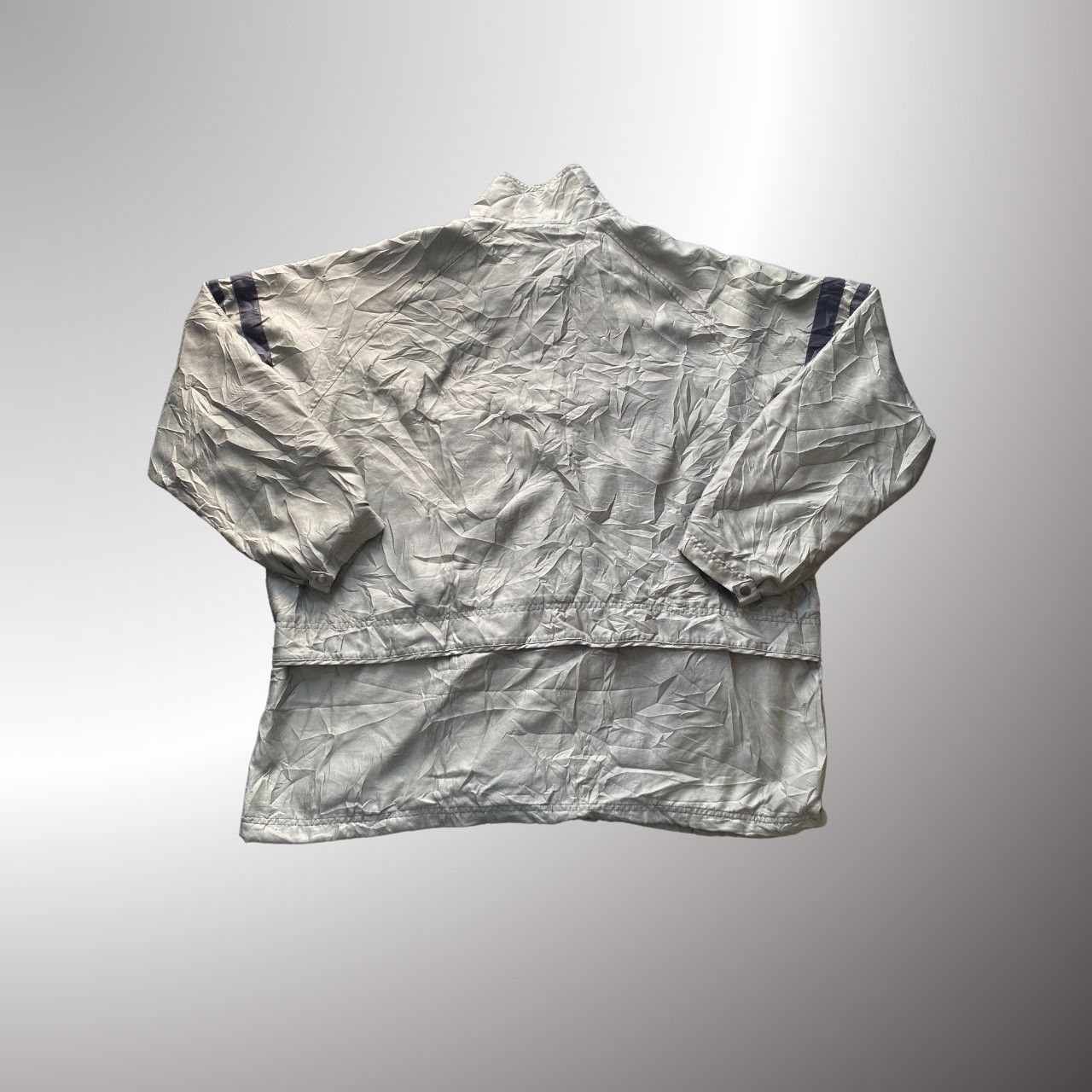 Nike Vintage Nike windbreaker with crinkled silver-gray fabric Size US XXL / EU 58 / 5 - 2 Thumbnail